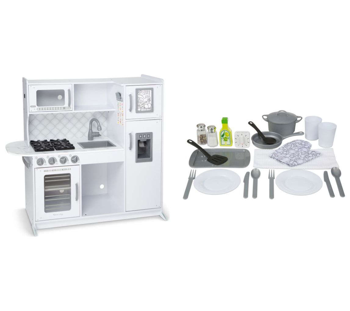 cloud white chef's kitchen play set