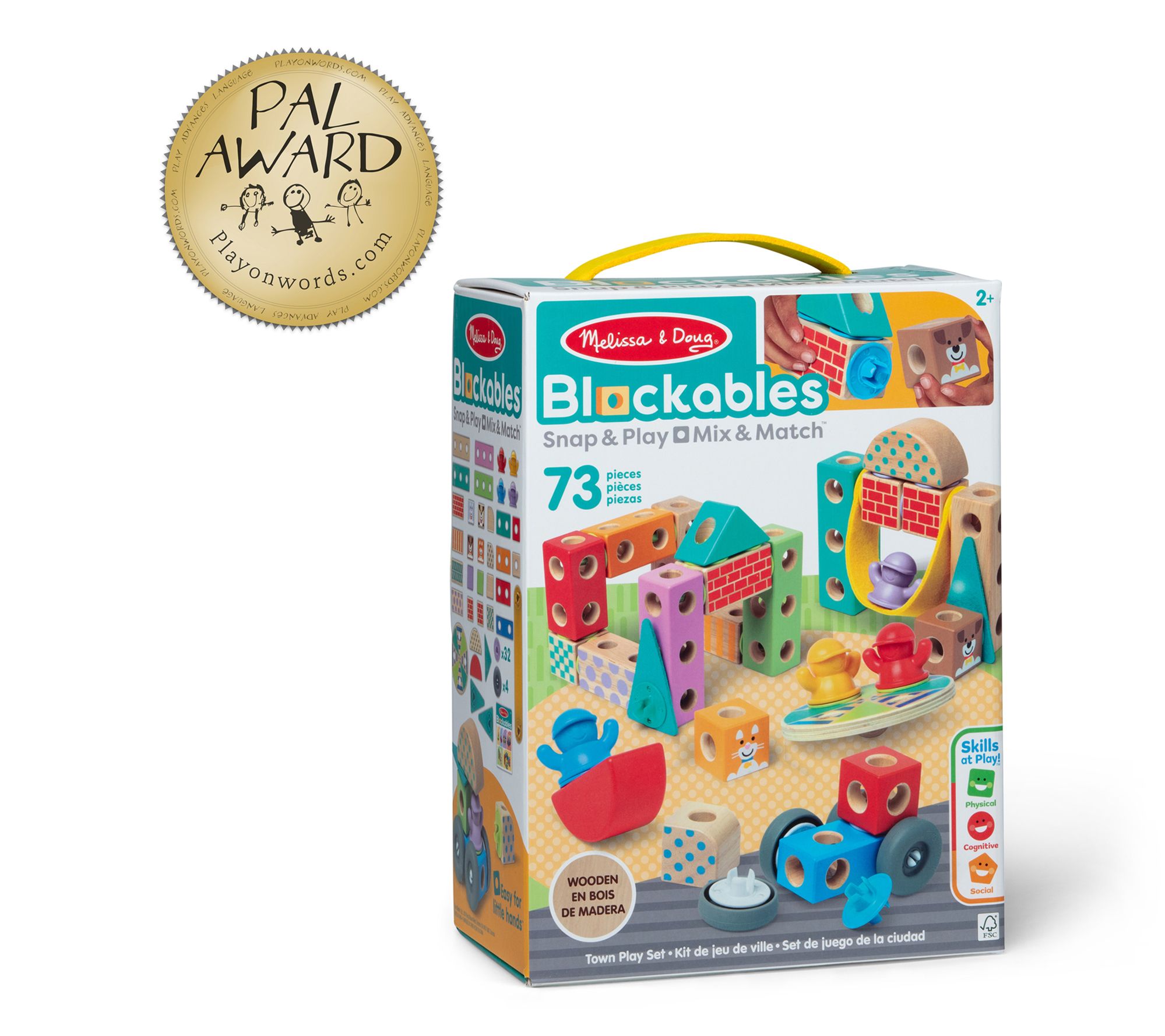 Melissa & Doug Blockables Town Play Set