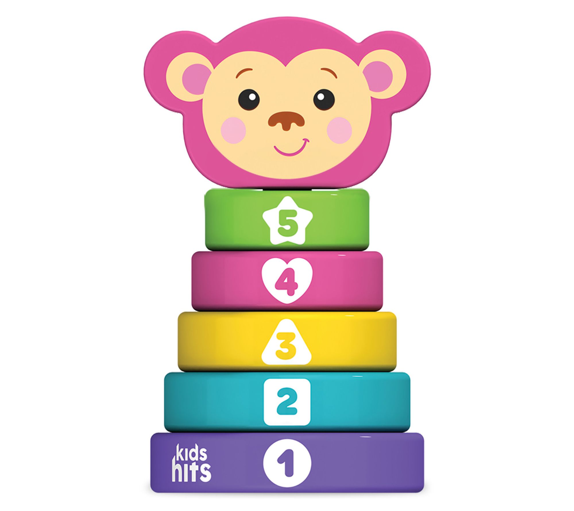 Kids Hits: Stack & Play - Wooden Stacking & Sorting Ring Toy