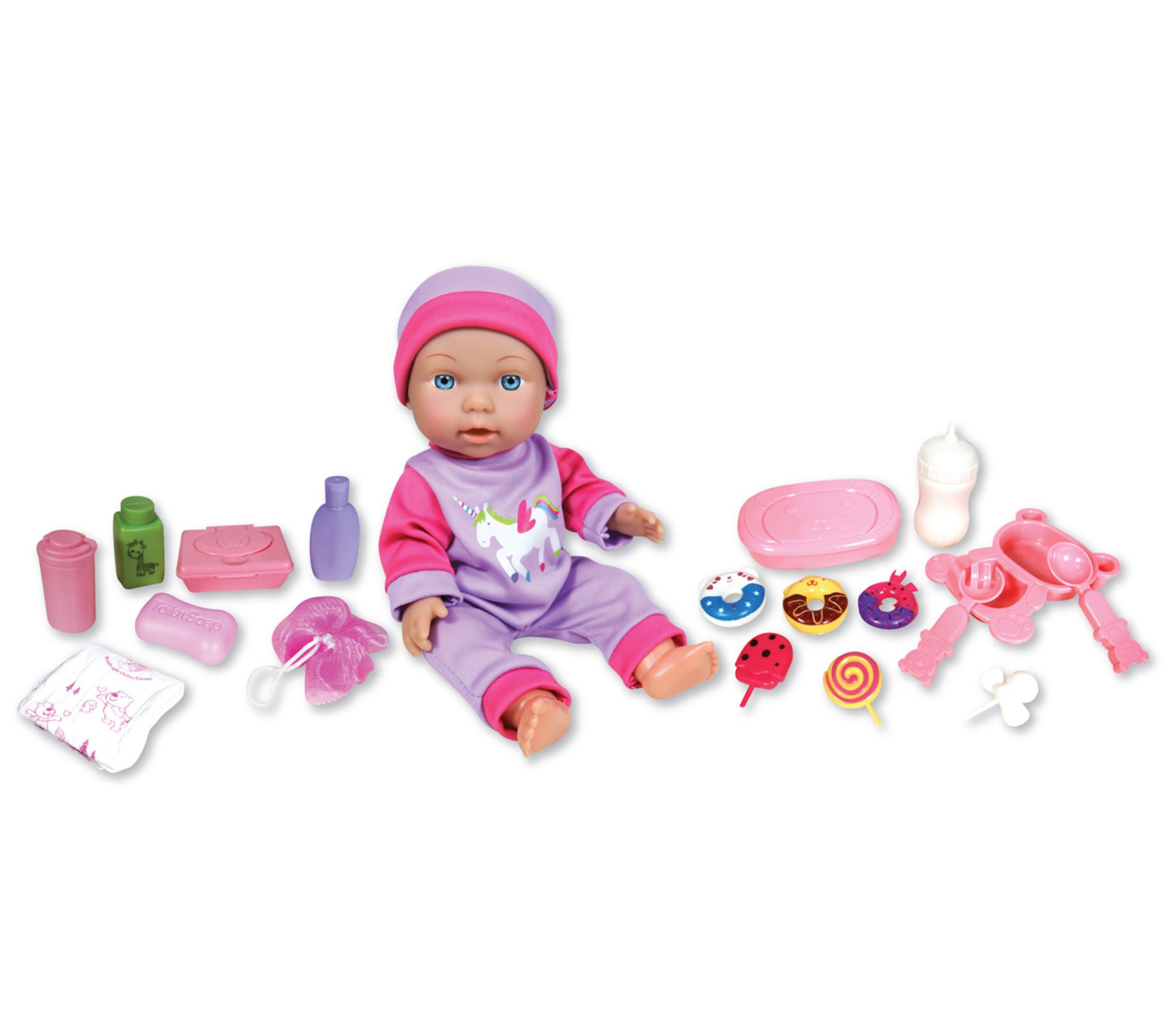 Lissi 12in Baby Doll Playset, Doll Feeding andNurture Set