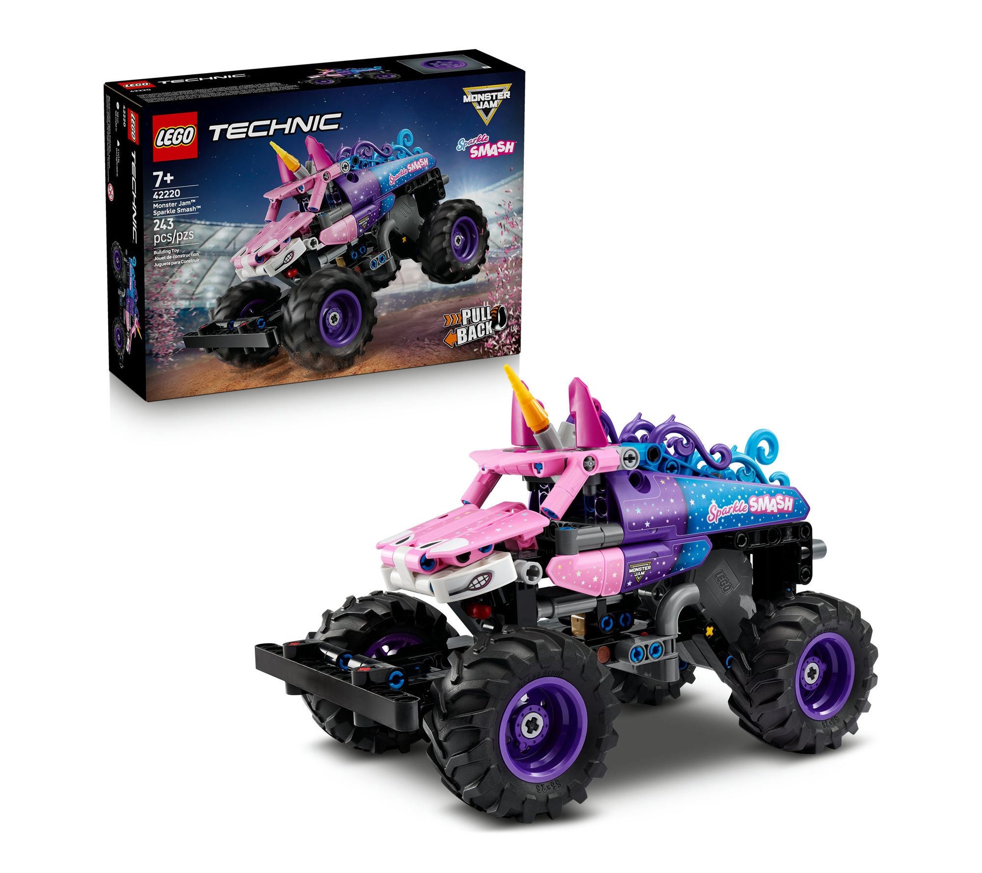 LEGO Technic Monster Jam Sparkle Smash Pull-Back Toy 42220