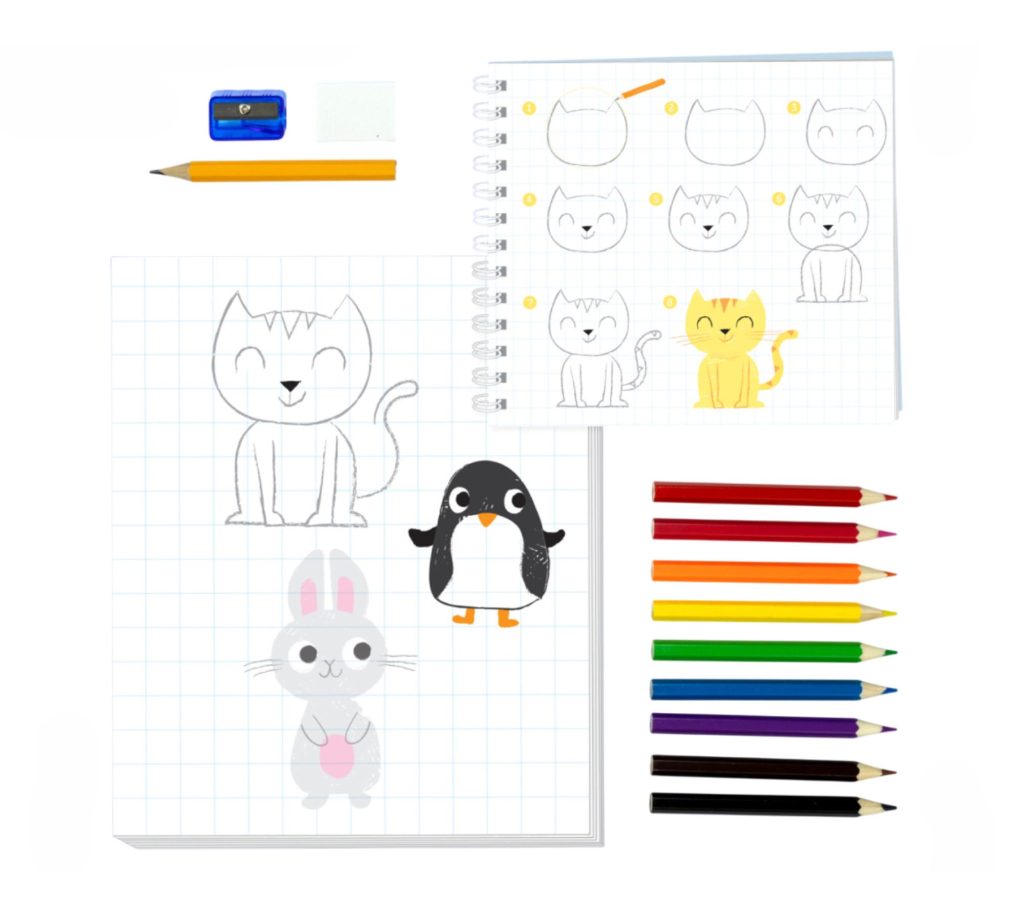 Tiger Tribe How to Draw Animals Set