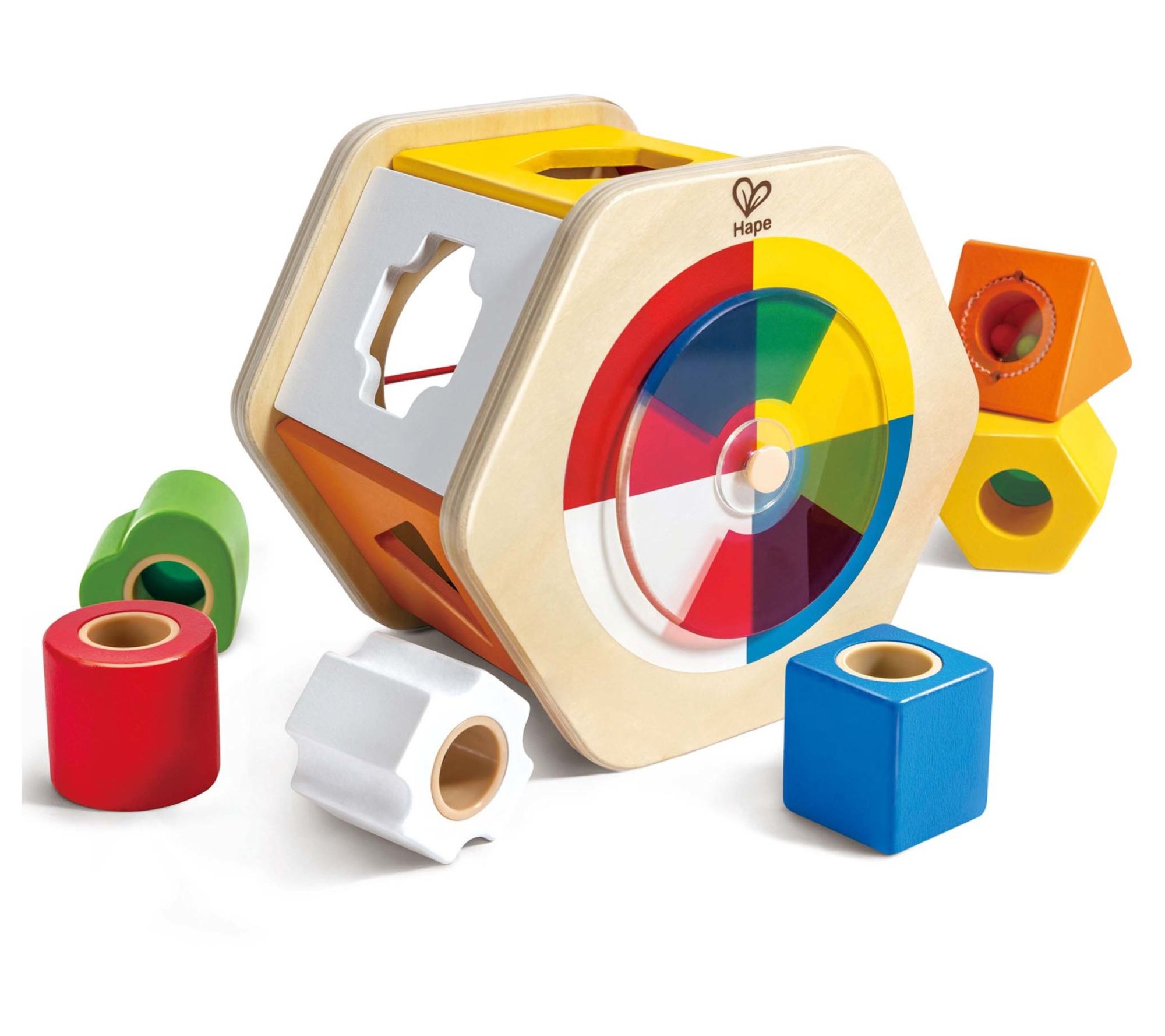 Hape Wooden Rainbow Sorting Play Toy