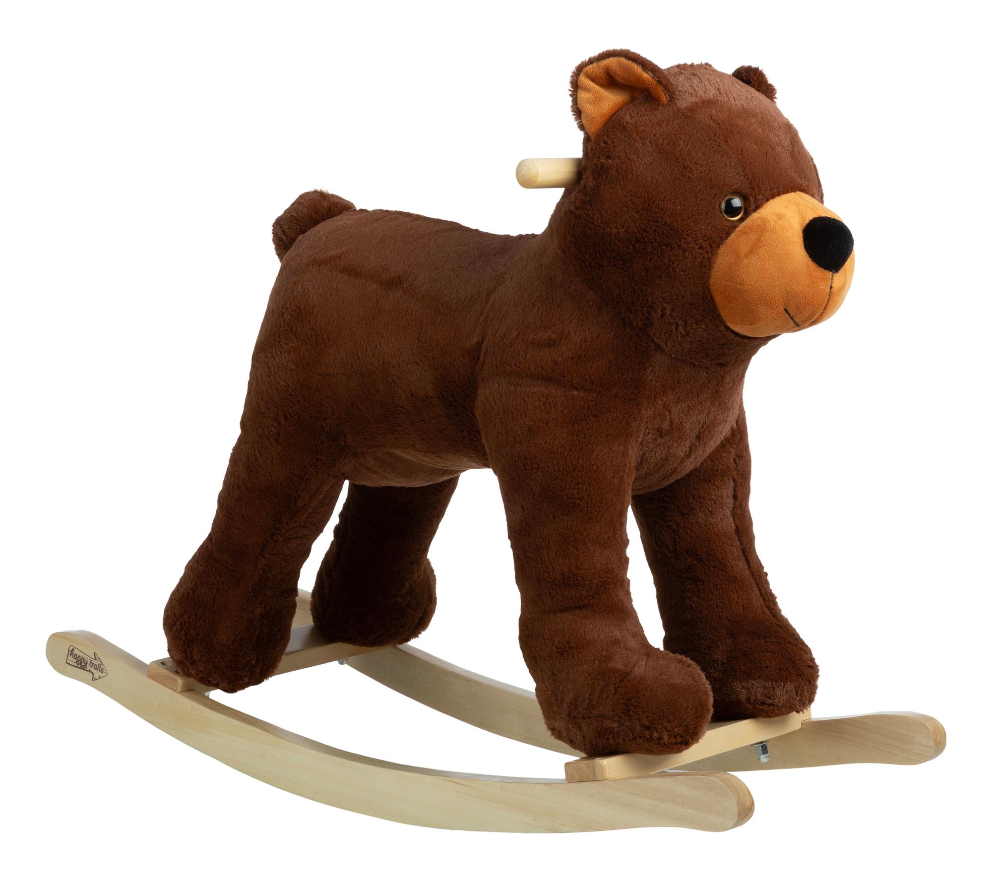 Happy Trails Plush Bear Kids Rocker