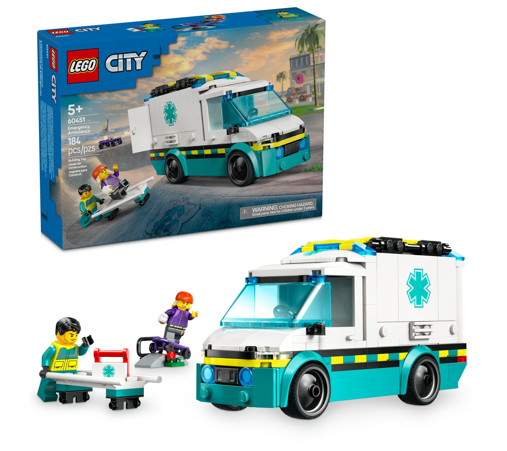 LEGO City Emergency Ambulance Toy Truck Building Set
