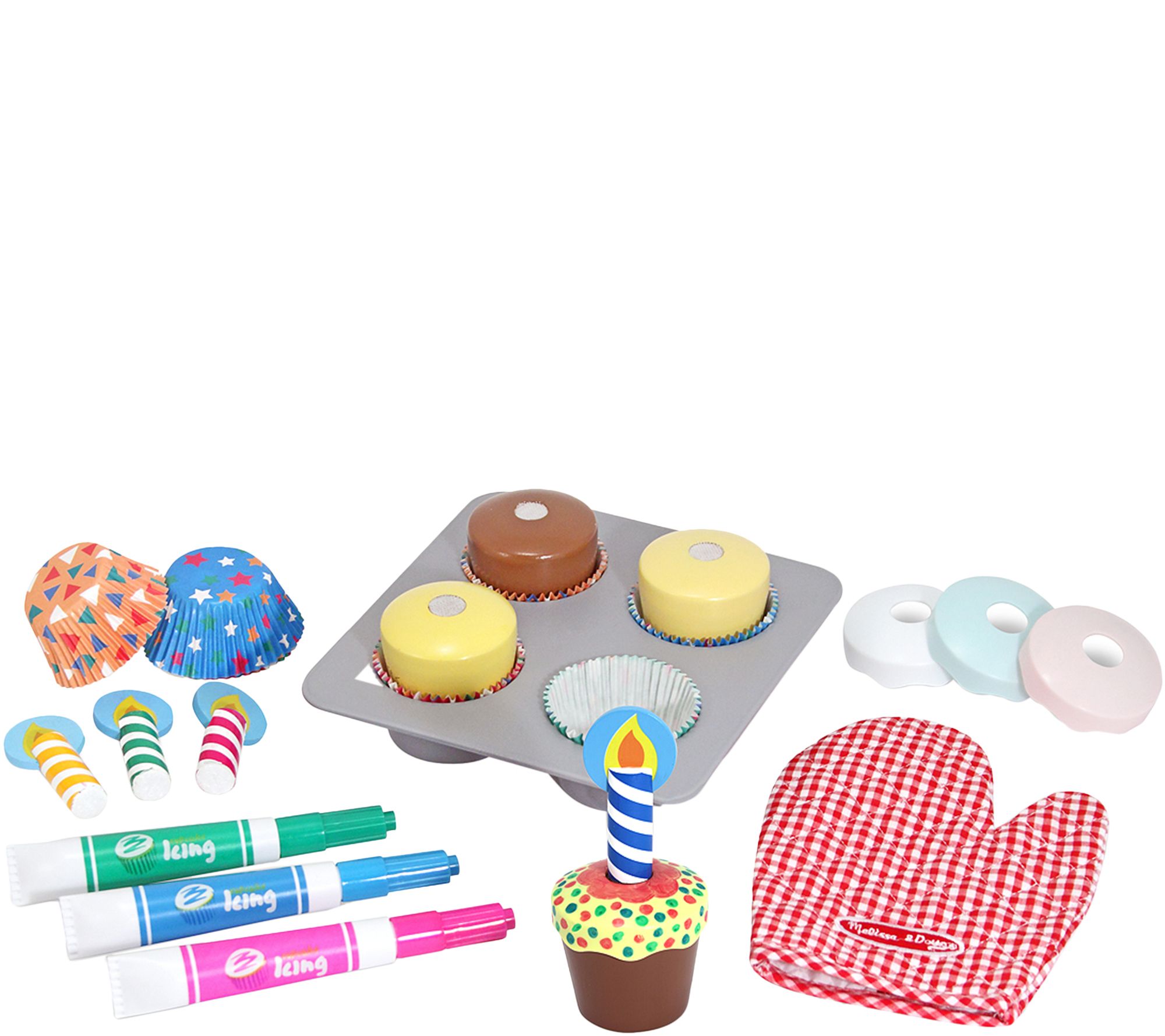 melissa & doug bake & decorate cupcake set