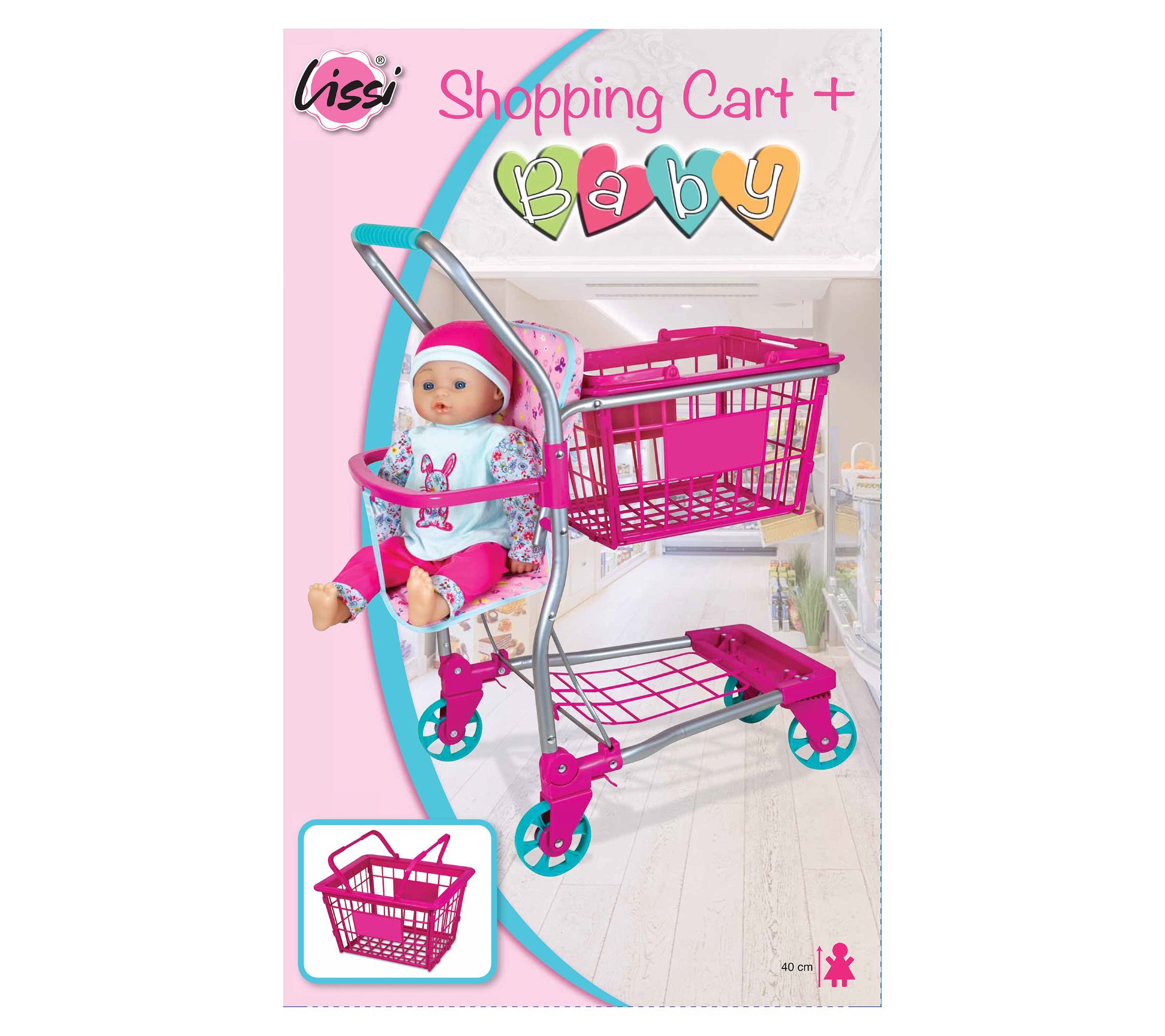 Lissi Shopping Cart & Baby Doll