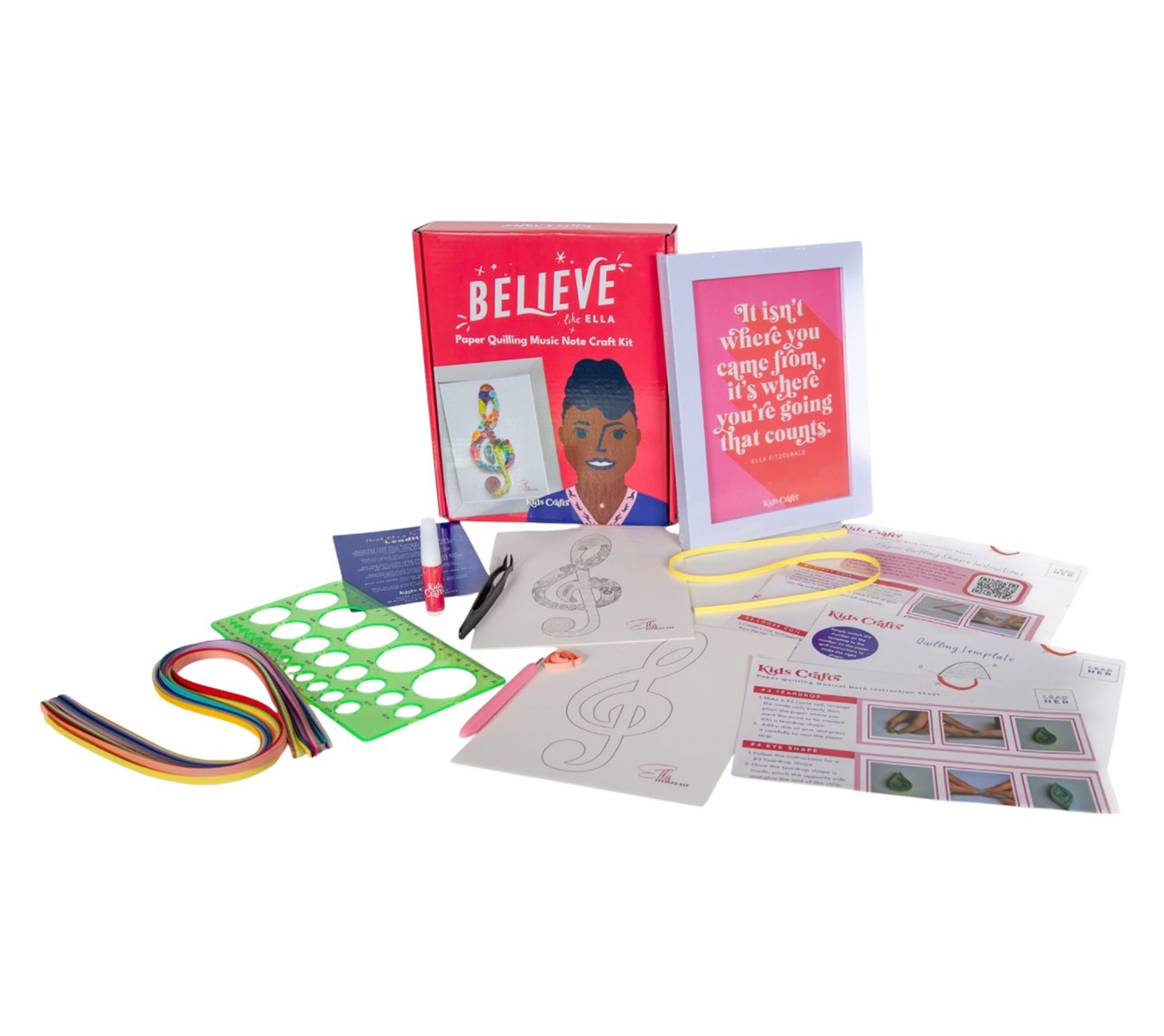 Kids Crafts Believe Like Ella Paper Quilling Music Note Craft