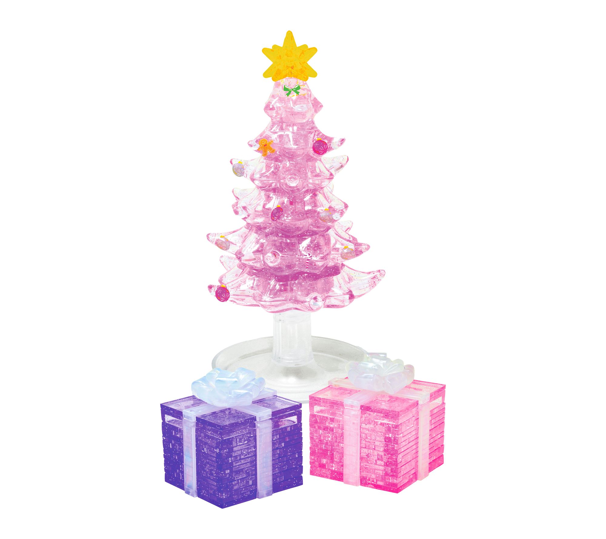 3D Crystal Puzzle - Pink Perfection Christmas Bundle: 145 Pcs
