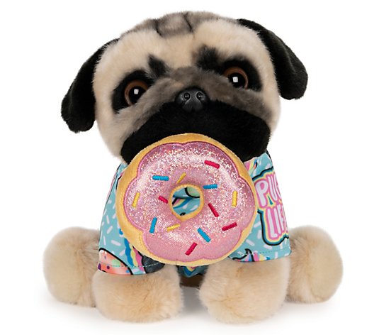 Soft Large Plush Toys 8" Pug Dog in 7 Costume Cuddly Toy Teddy Plush Animal UK 