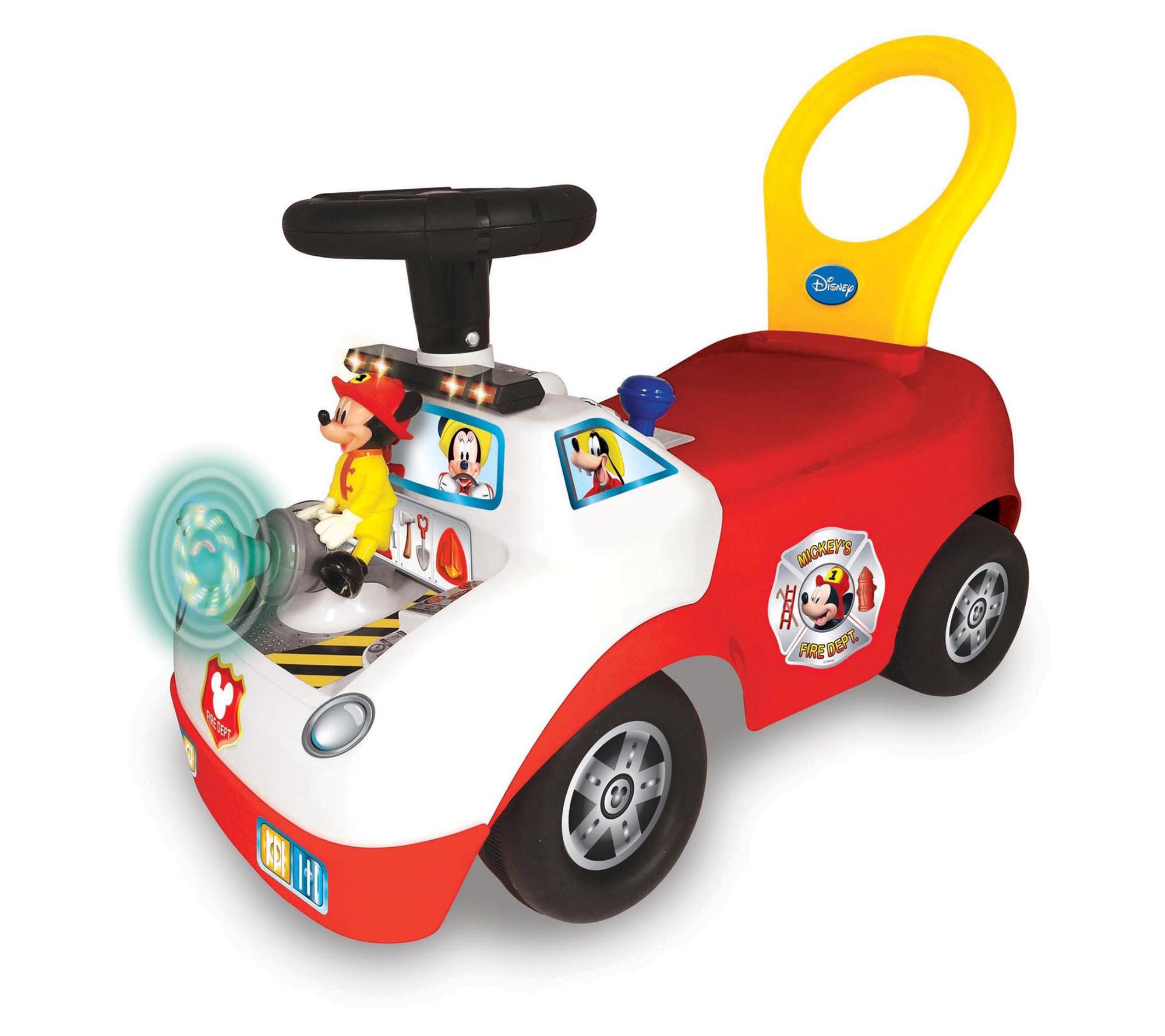Kiddieland Disney Mickey Mouse Activity Fire Truck Ride On
