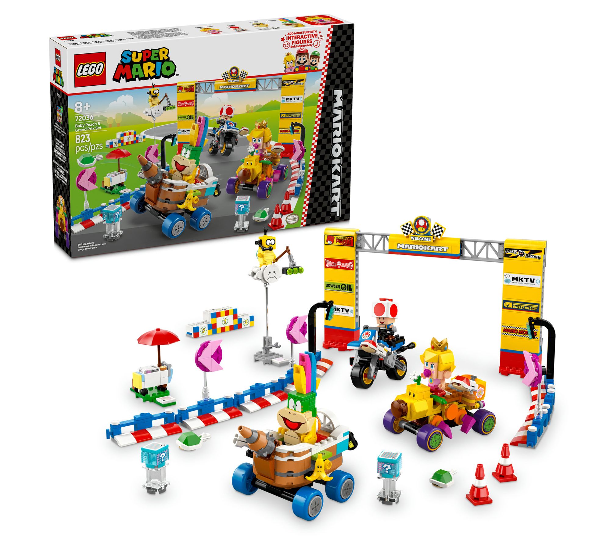 LEGO Super Mario - Mario Kart Baby Peach & Grand Prix 72036