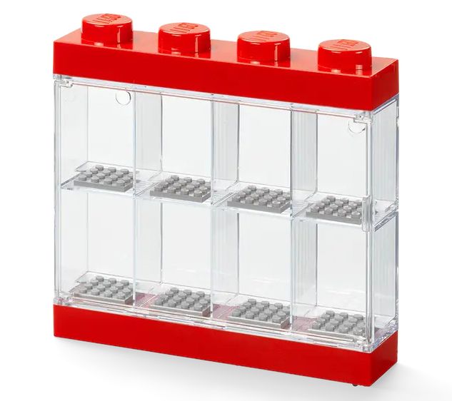 LEGO Minifigure Display 8 Bright Red