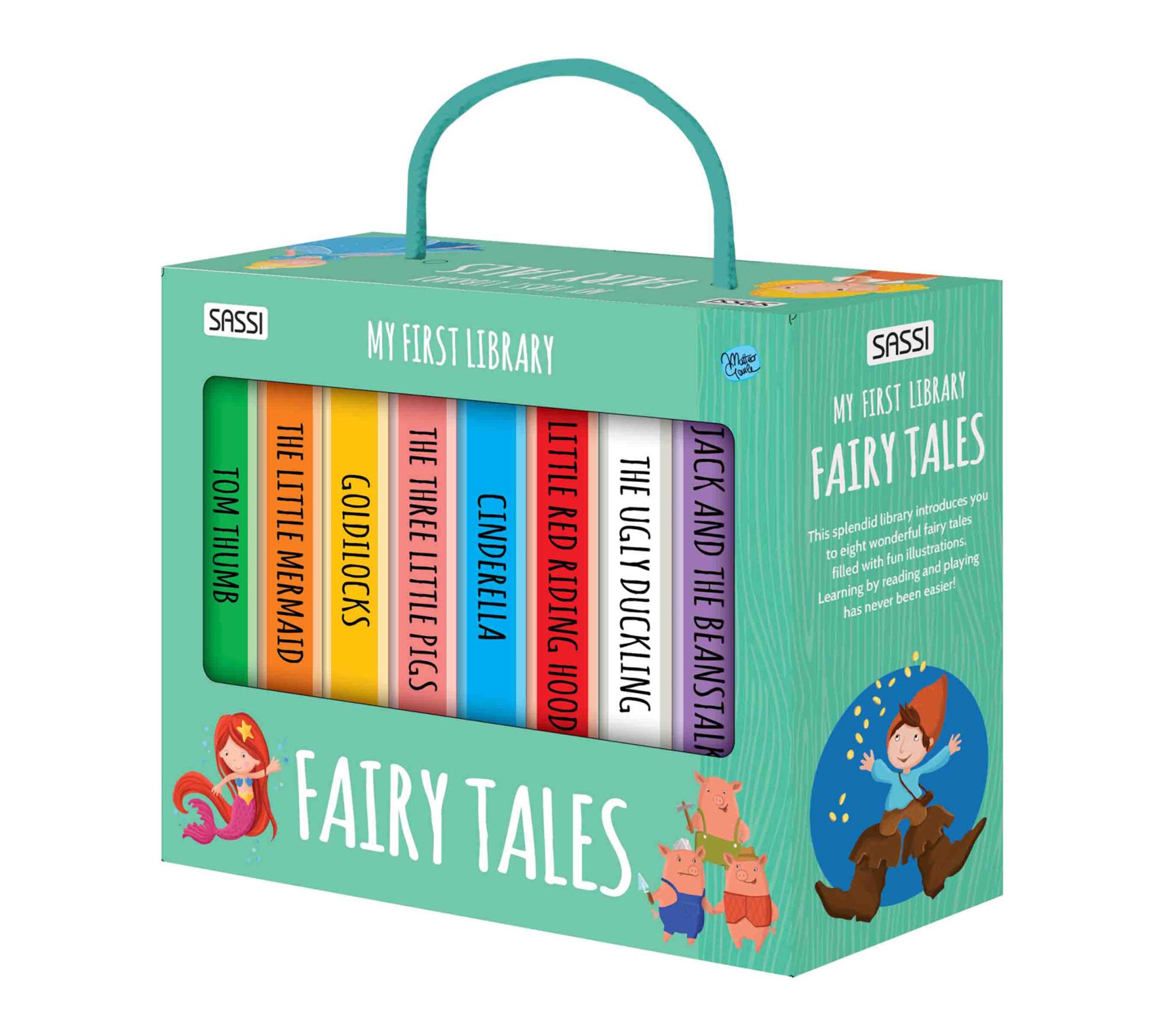 Sassi: My First Library, Fairy Tales, 8 Cardboard Mini-Books