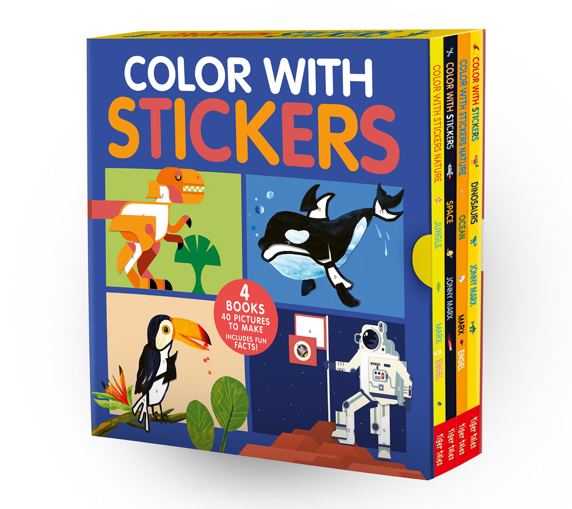 Color with Stickers 4 Book Boxed Set