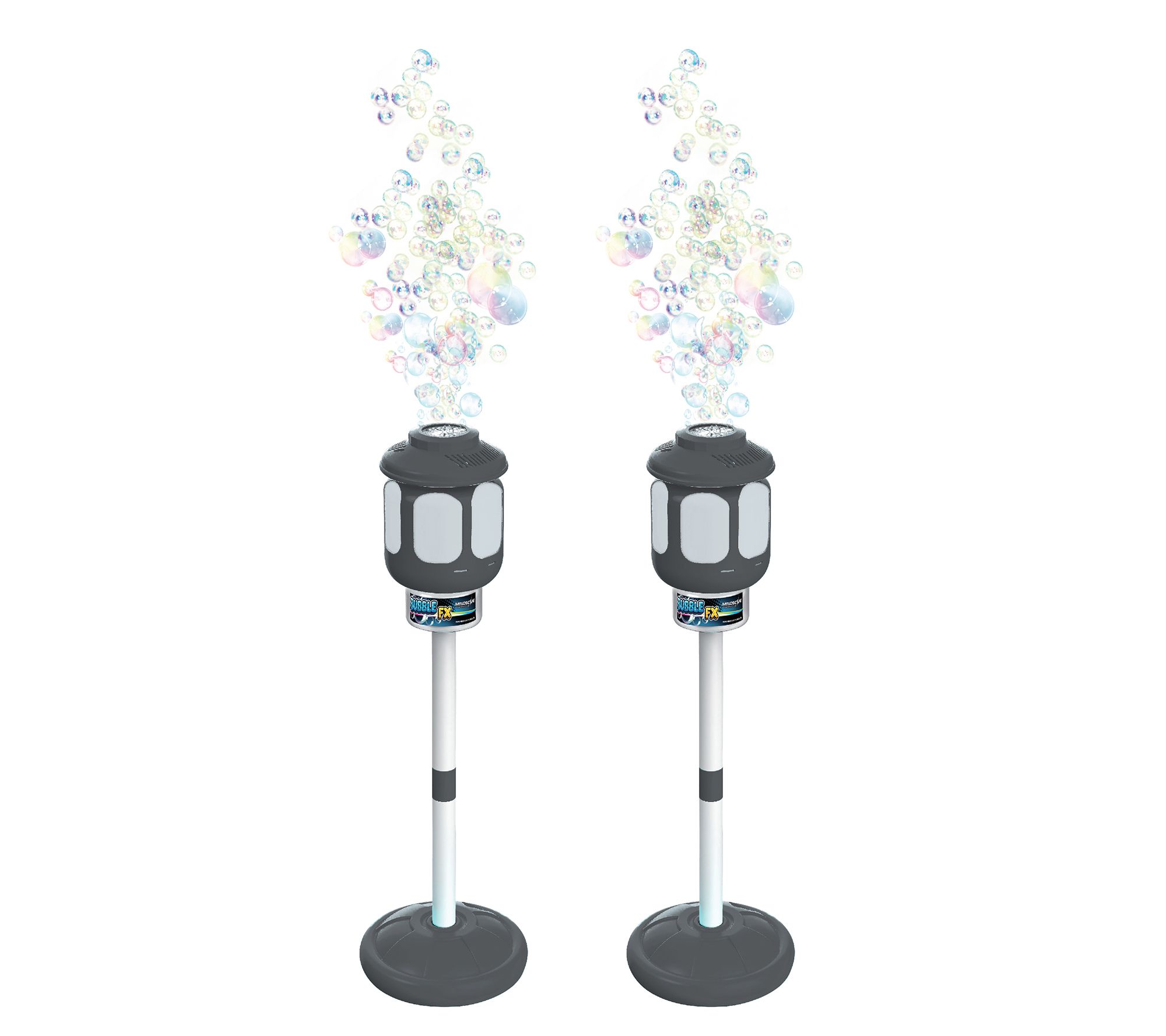  BubbleFX Set of 2 44" Standing LED Lantern Bubble Blasters