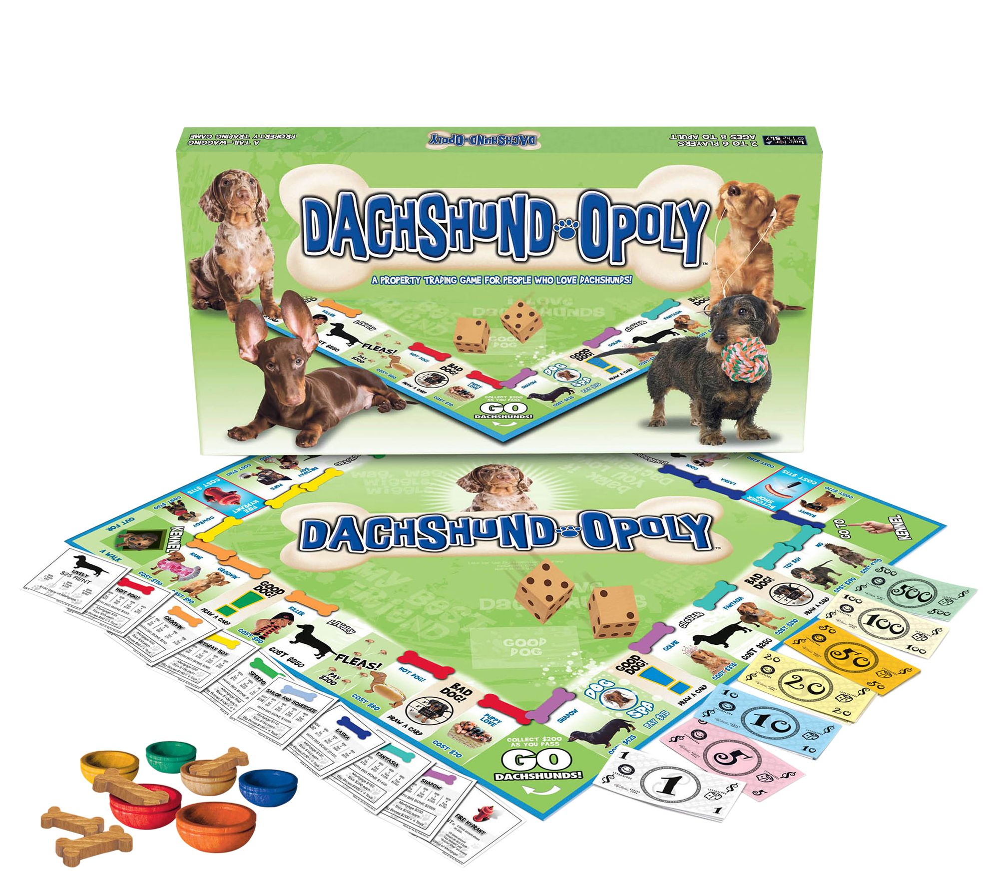Teckel-Opoly famille Board Game 