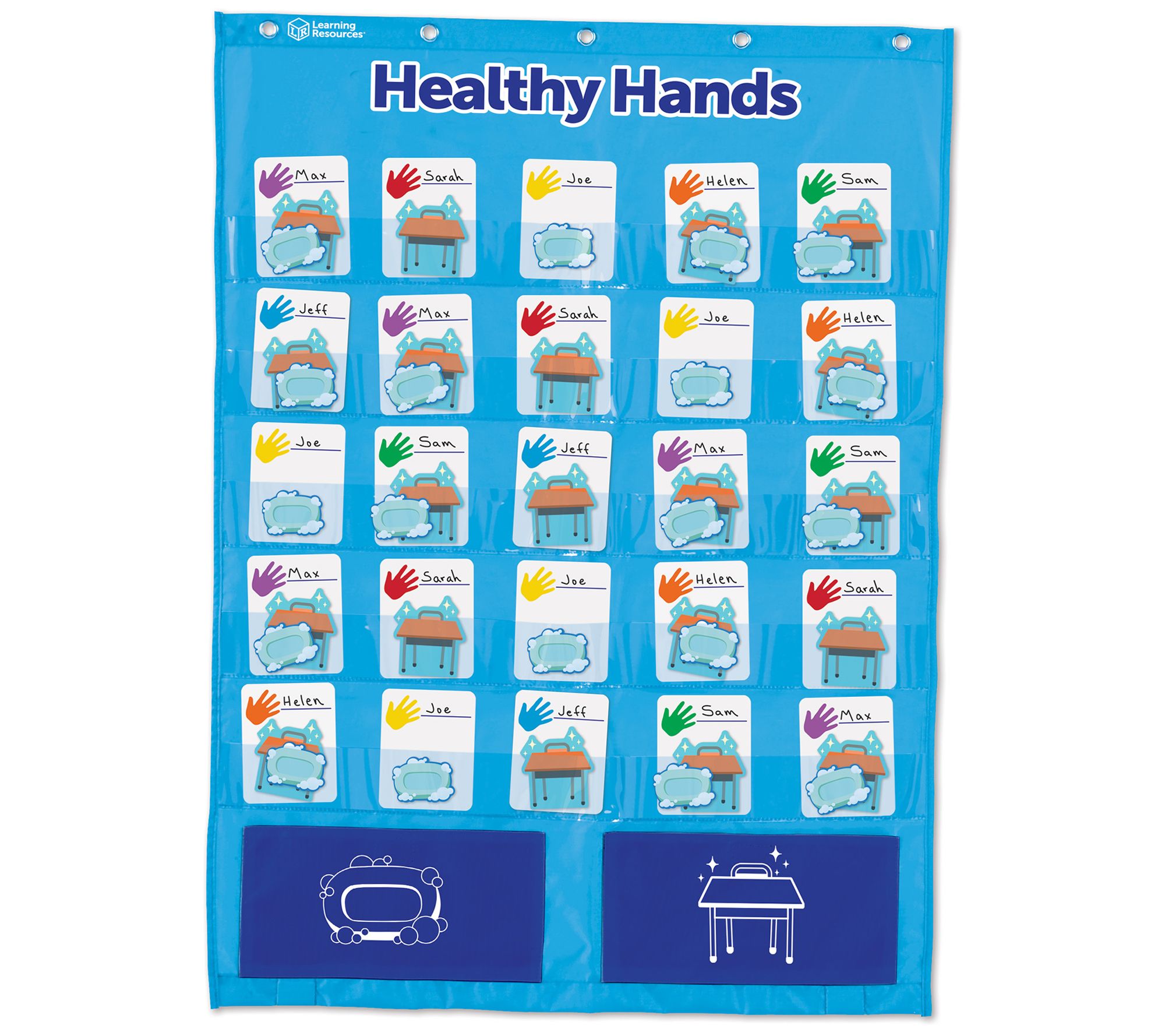Learning Resources Healthy Hands Pocket Chart