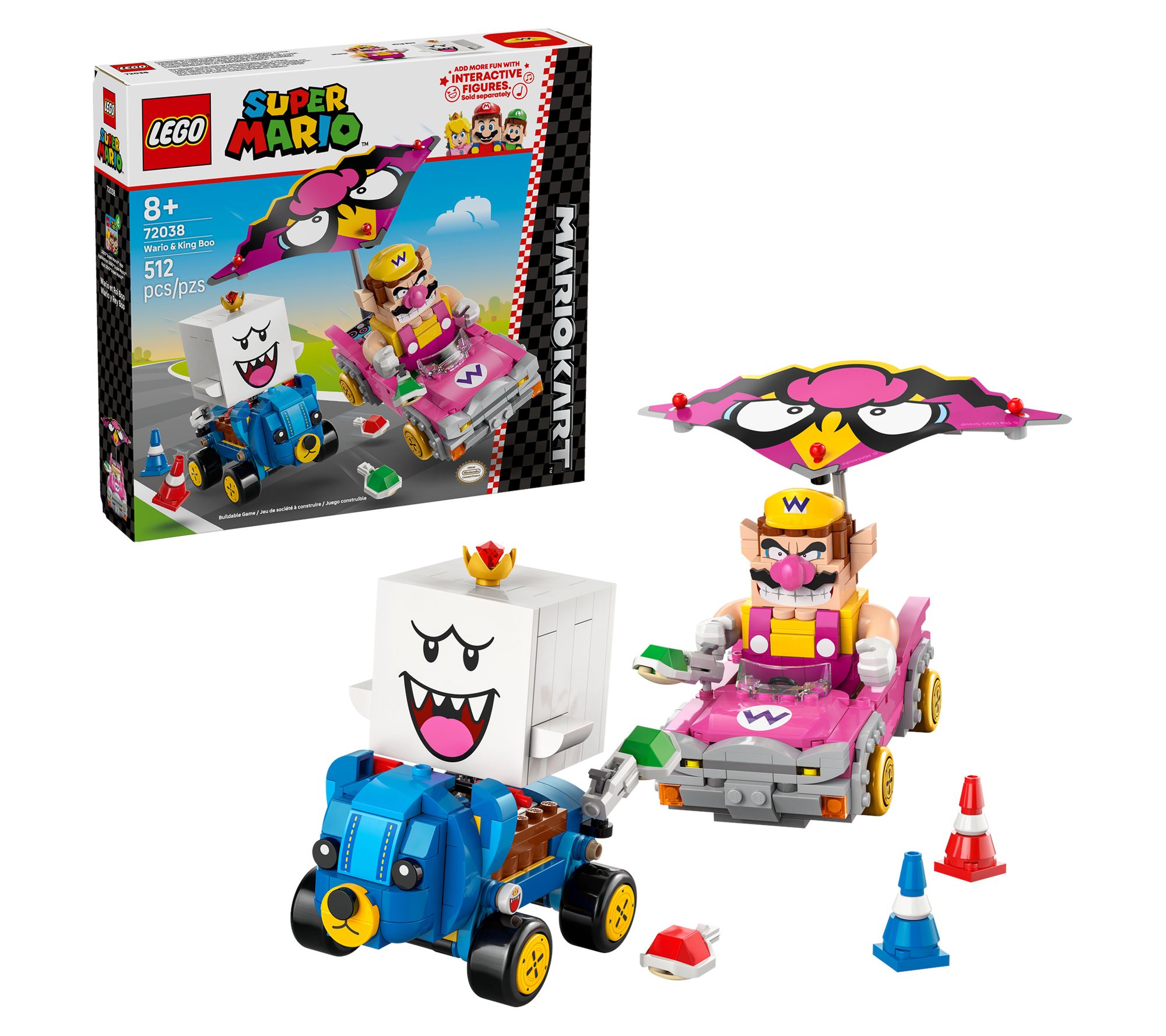 LEGO Super Mario: Mario Kart - Wario & King BooFigures and 2