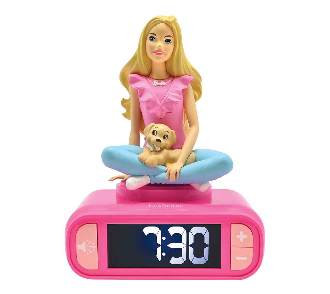 Lexibook 3D Barbie Digital Alarm Clock with Lig ht & Sounds