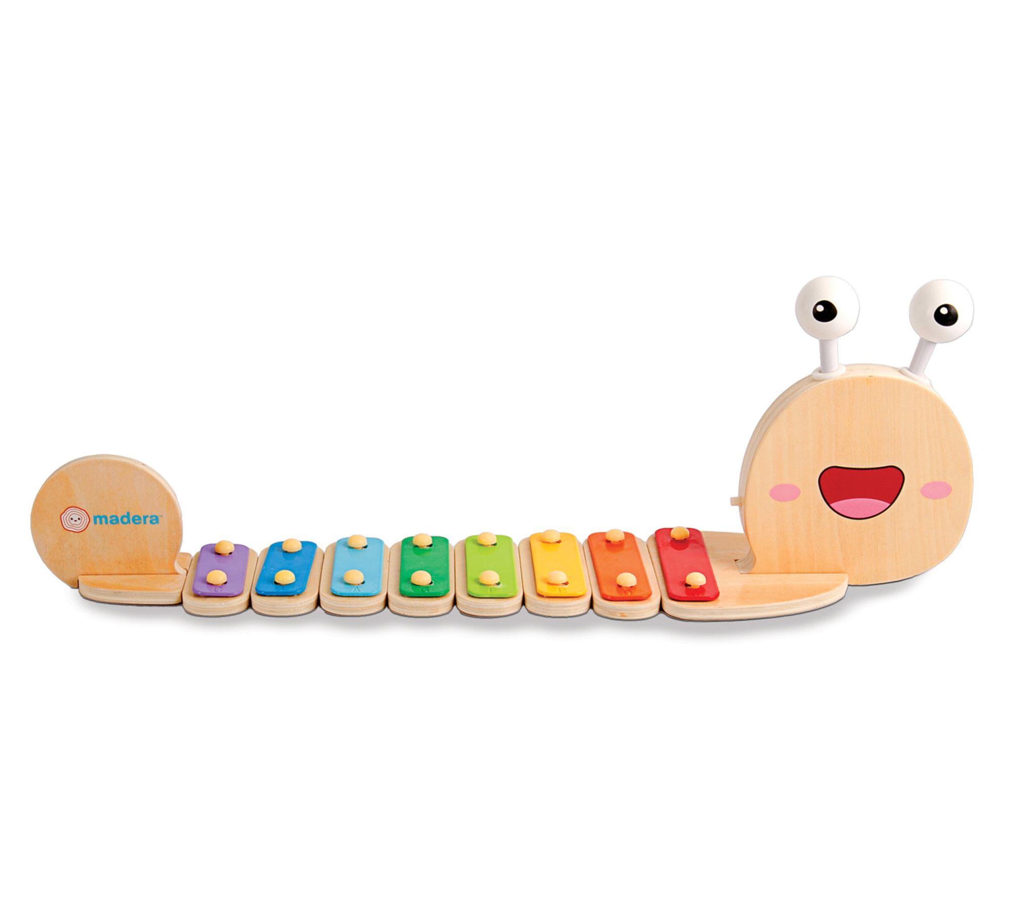 Madera Wood Snailyphone, Snail Designed 8 Key Xylophone