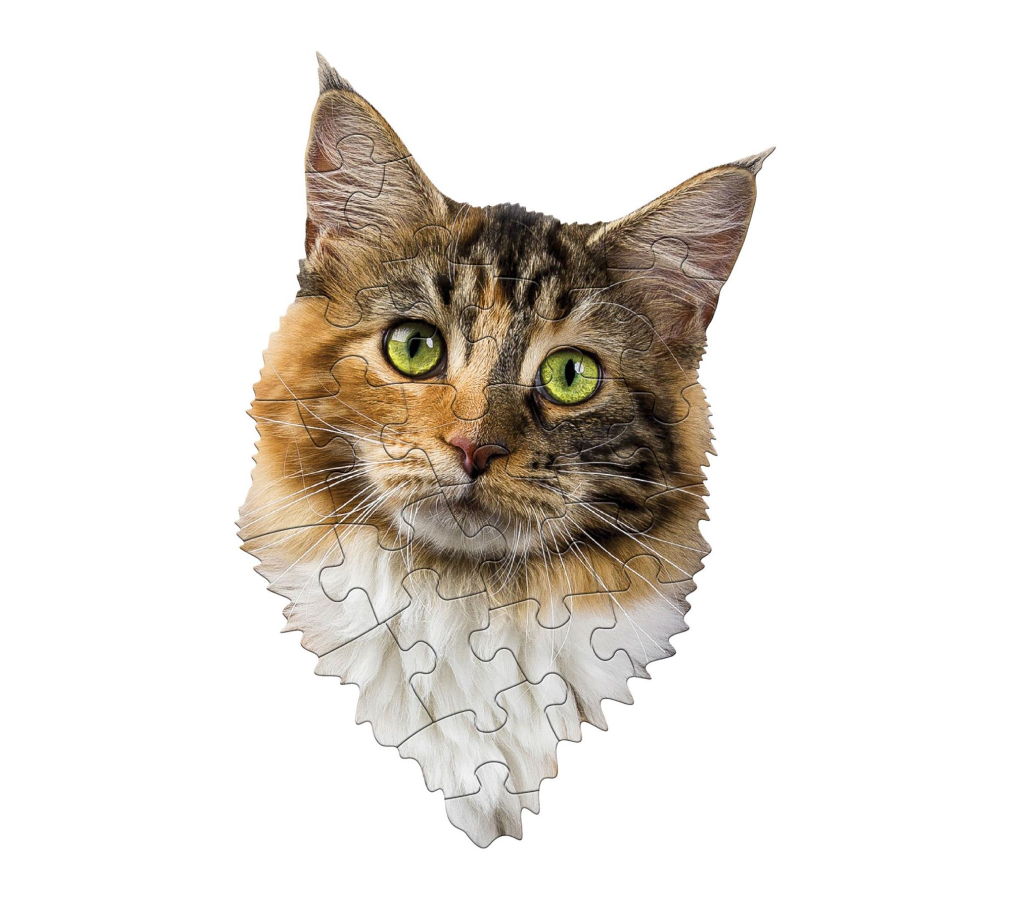 Madd Capp I Am Cat 24 Piece Kids Animal Head-Shaped Puzzle