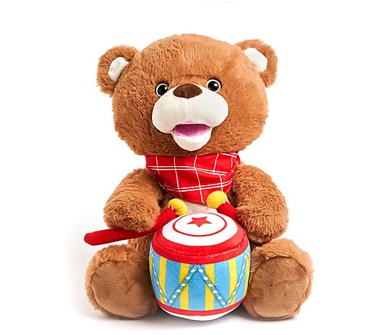 Cuddle Barn Animated Drumming Plush Friend with Music