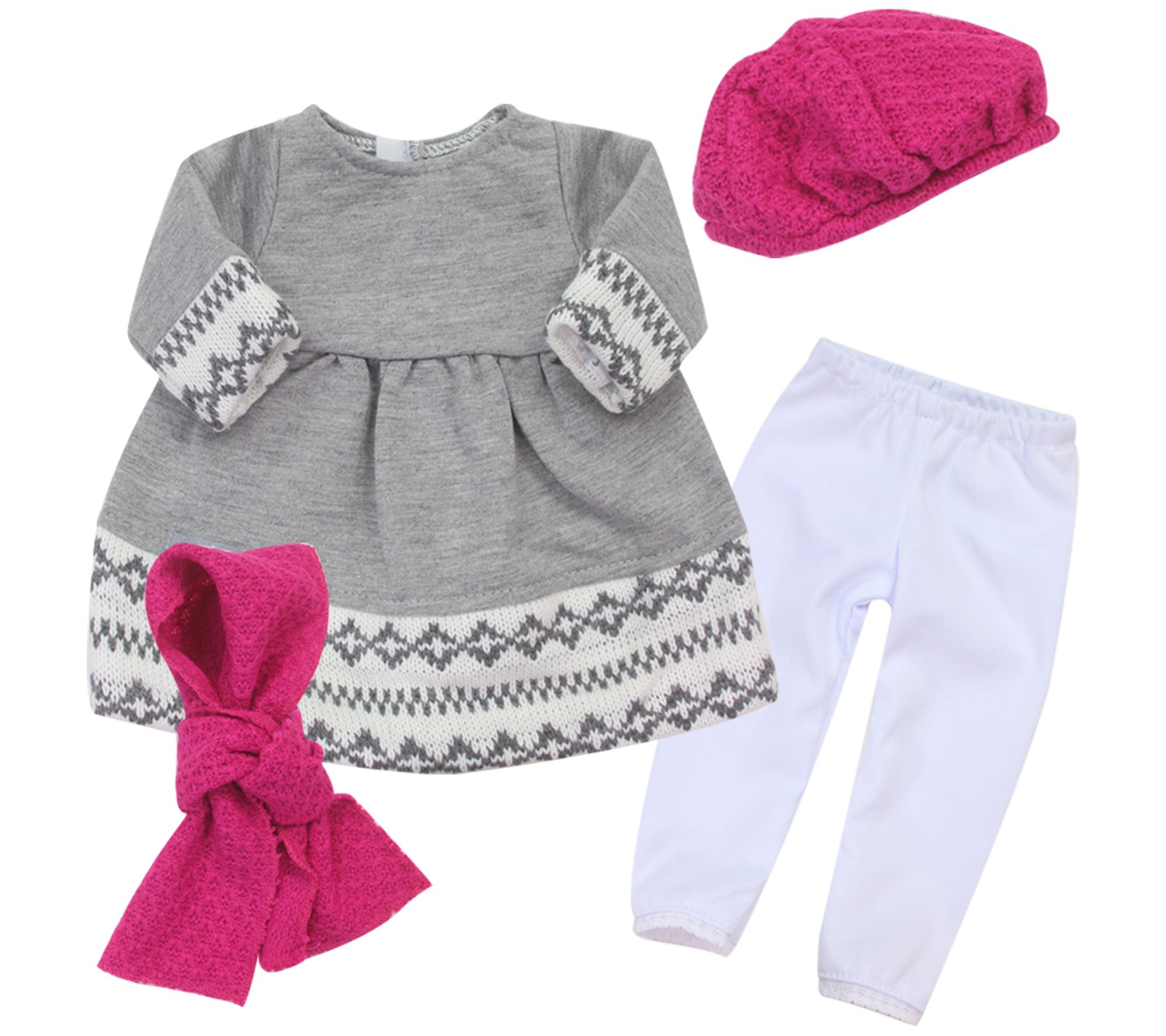 Sophia's by Teamson Kids 18" Doll Faire Isle Winter Outfit Set