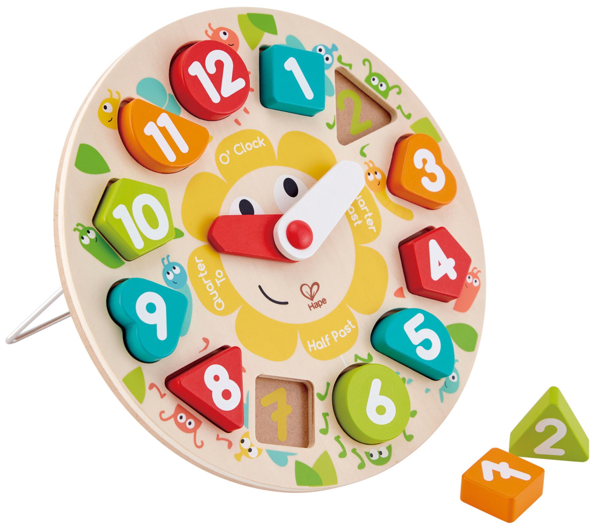 Hape Wooden Clock Bug Puzzle - 13pc