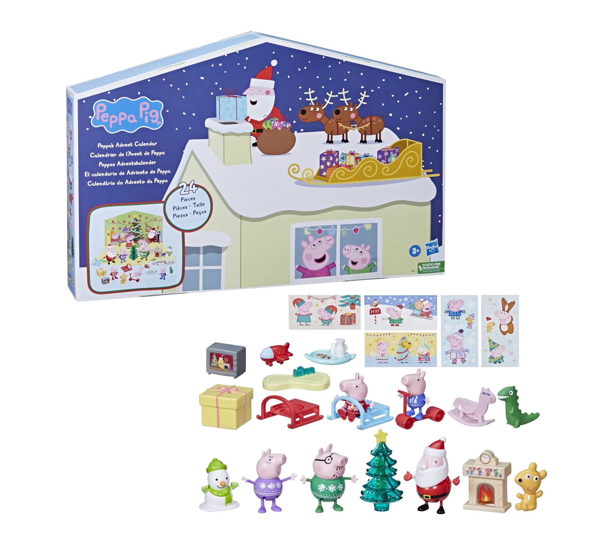 Hasbro Peppa Pig Advent Calendar w/ 24 SurpriseToys/Stickers