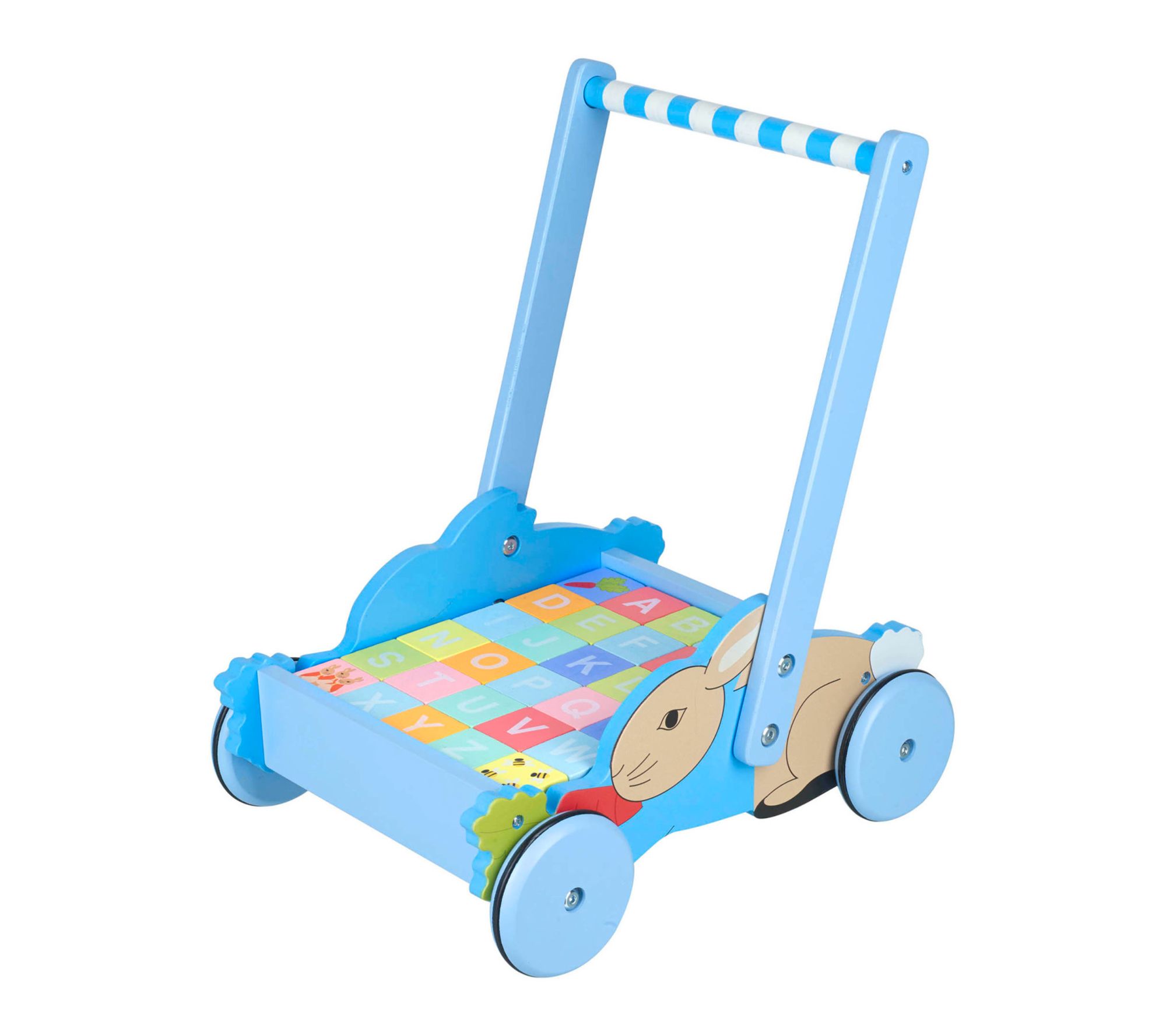 Orange Tree Peter Rabbit Block Trolley Wooden Push & Pull Toy