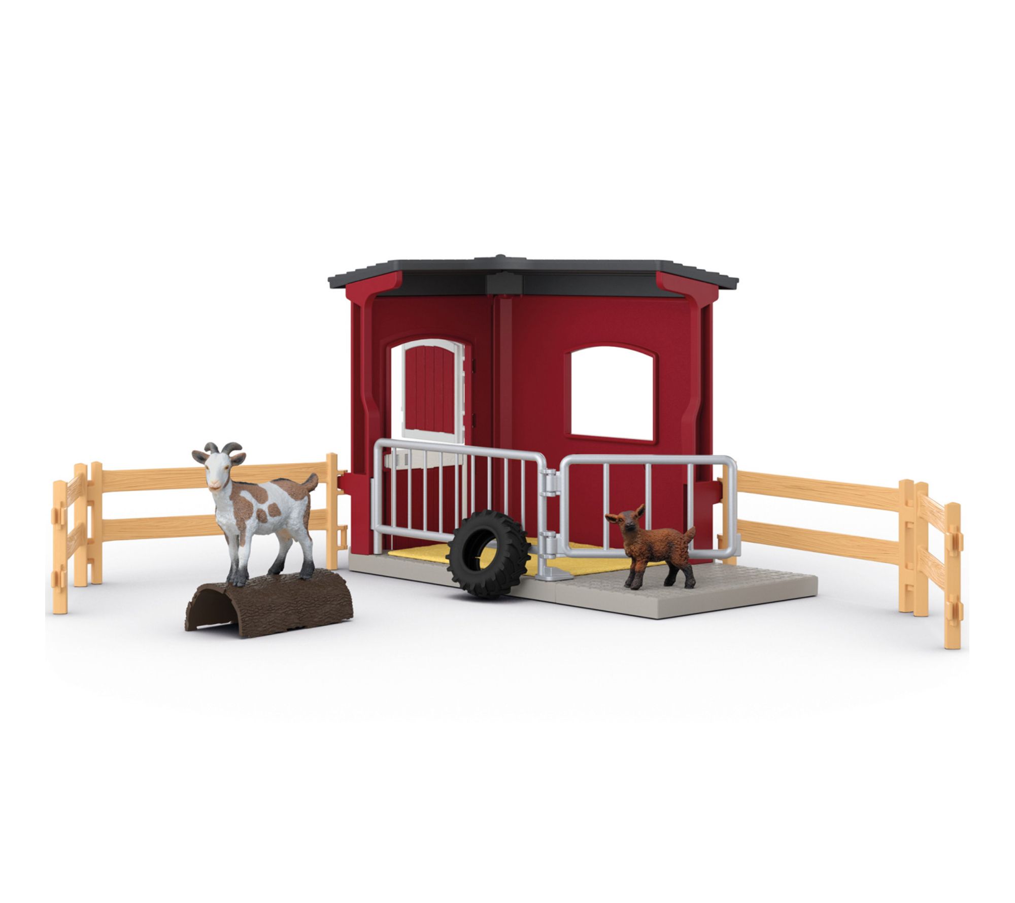 Schleich Farm World Goat Stable 31 piece Playset