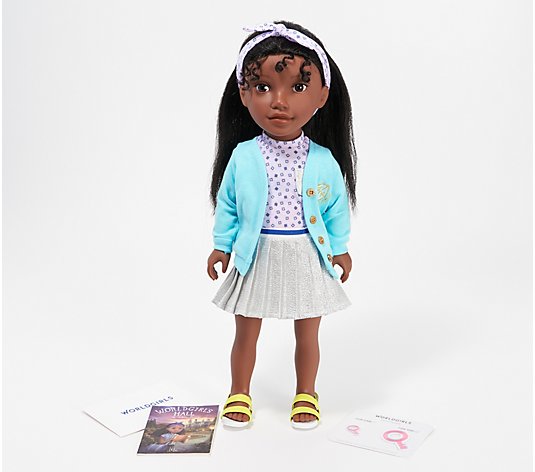 Worldgirls 18-inch Doll with Book and Patches