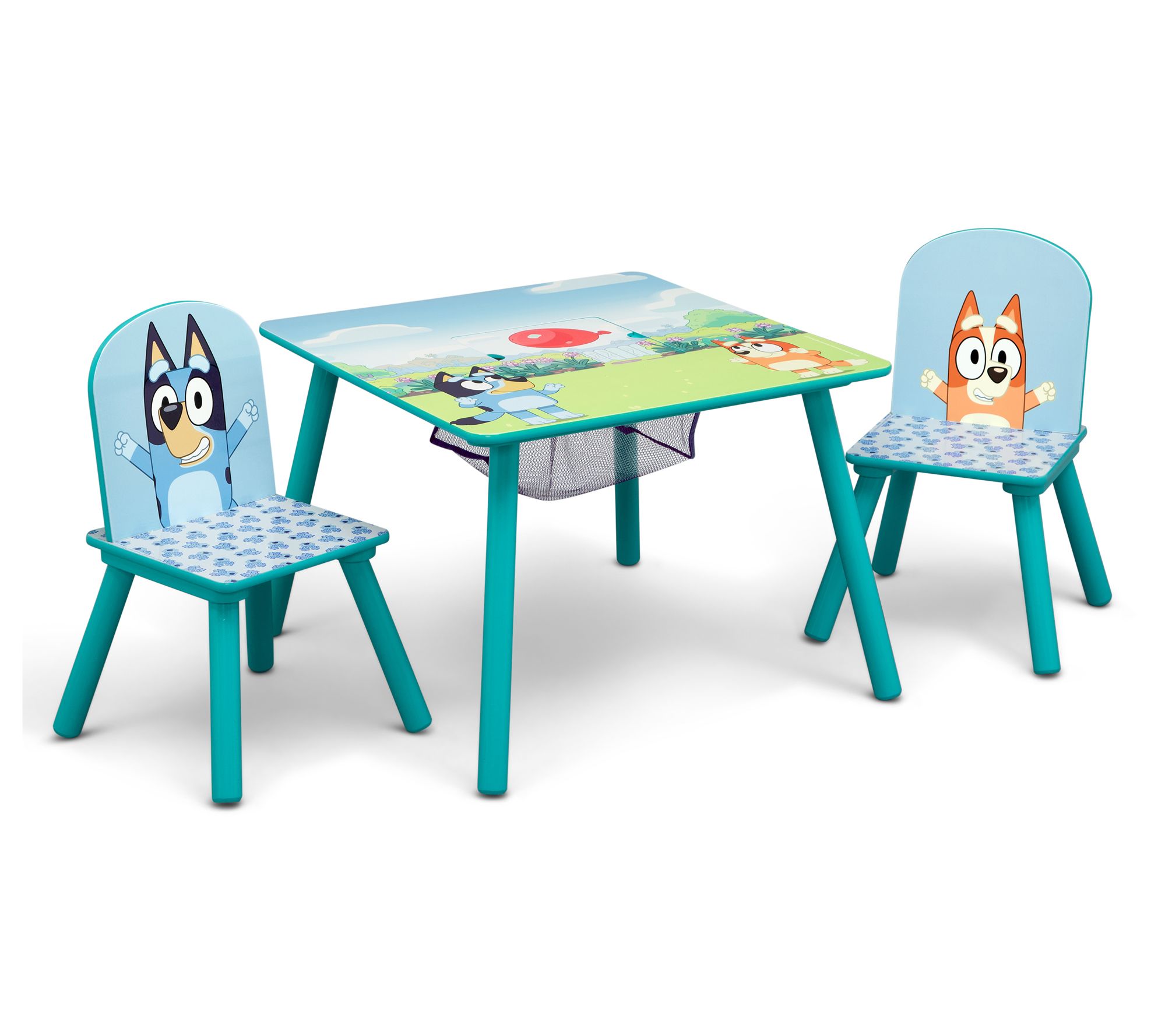 Delta Children Bluey Kids Table and Chair Set with Storage
