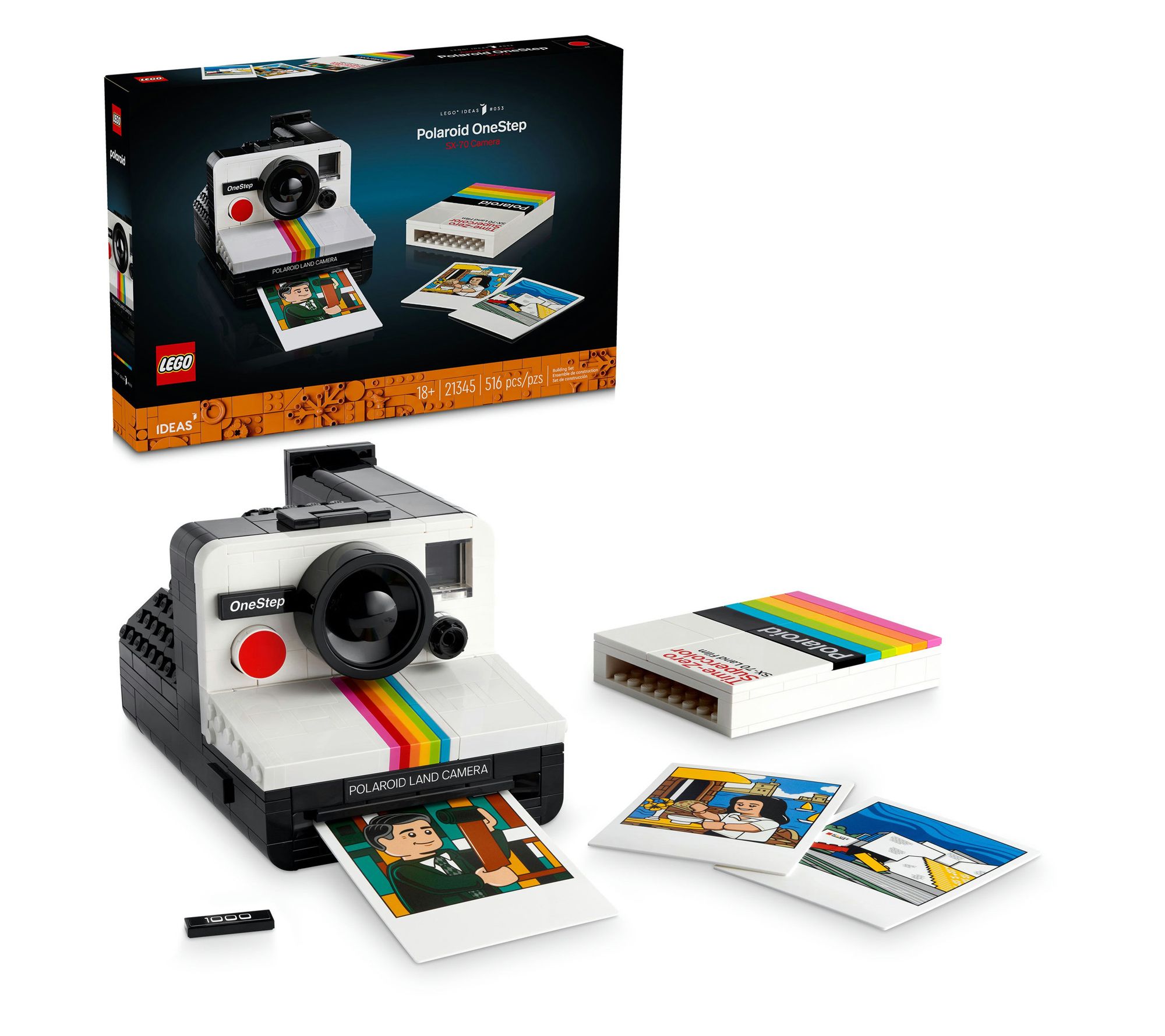 LEGO Ideas Polaroid OneStep SX-70 Camera Gift for Photographer