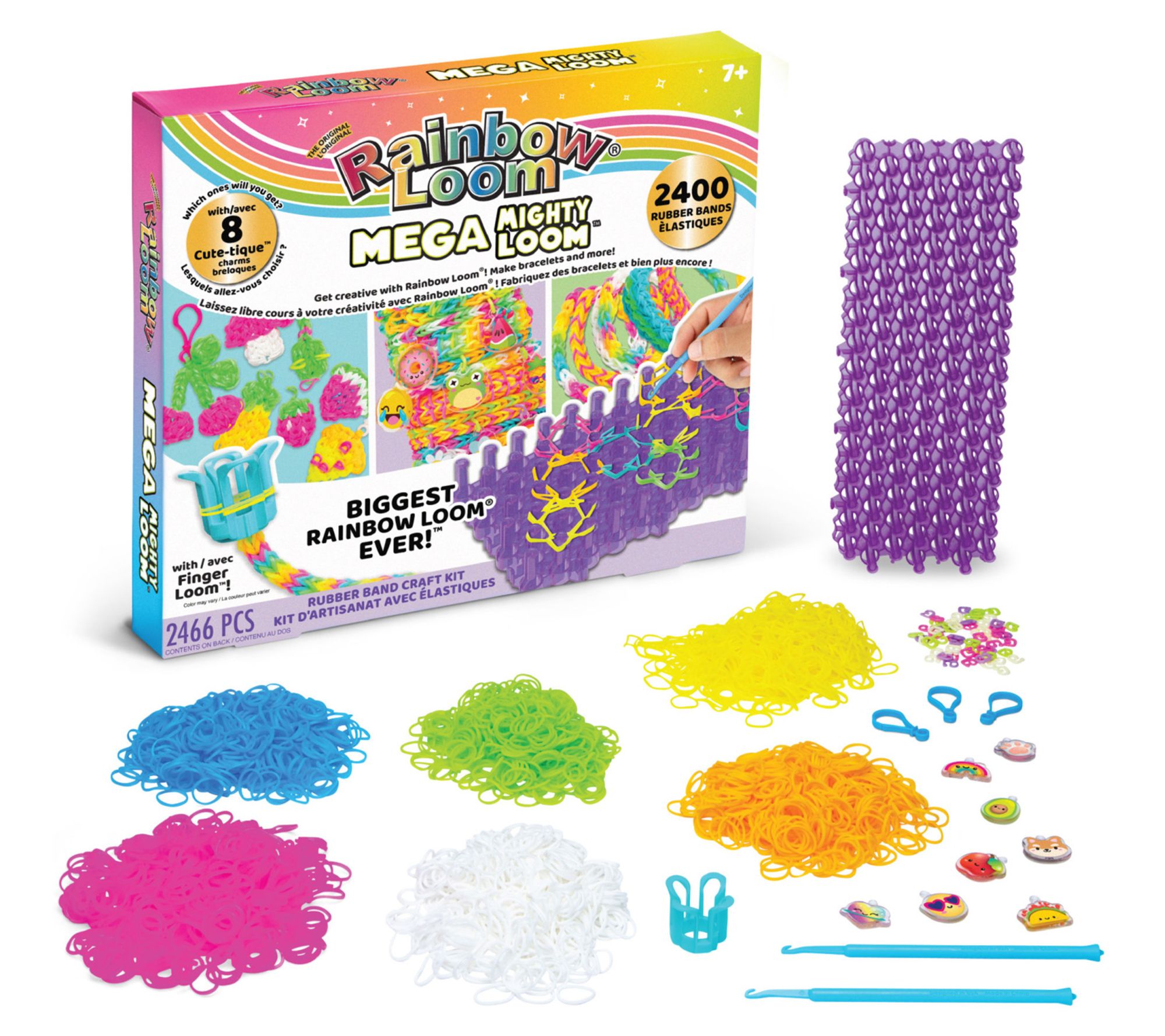 Rainbow Loom: Mega Mighty Loom - Rubber Band Jewelry Craft Kit