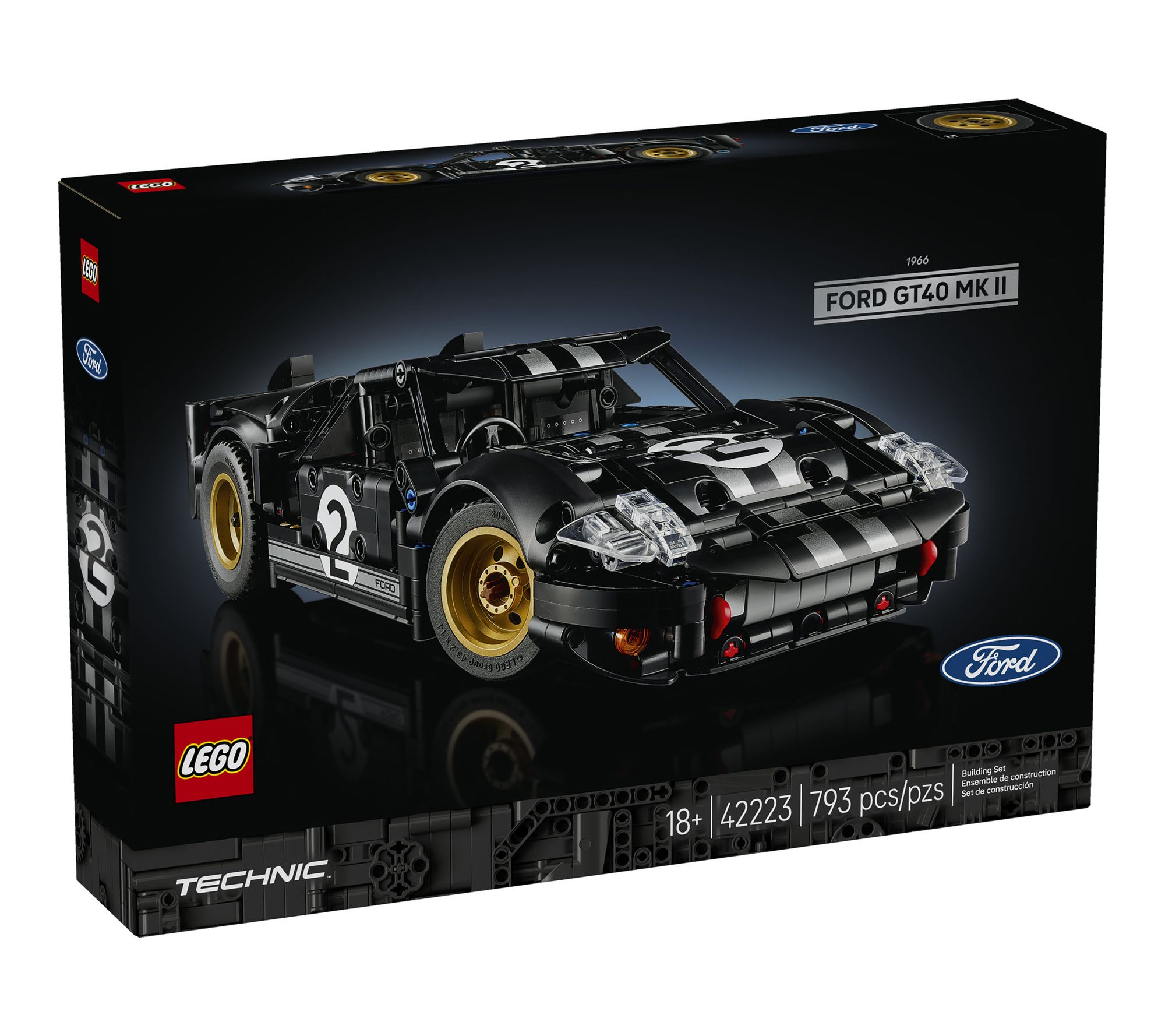 LEGO Technic 1966 Ford GT40 MKII Race Car for Adults 42223