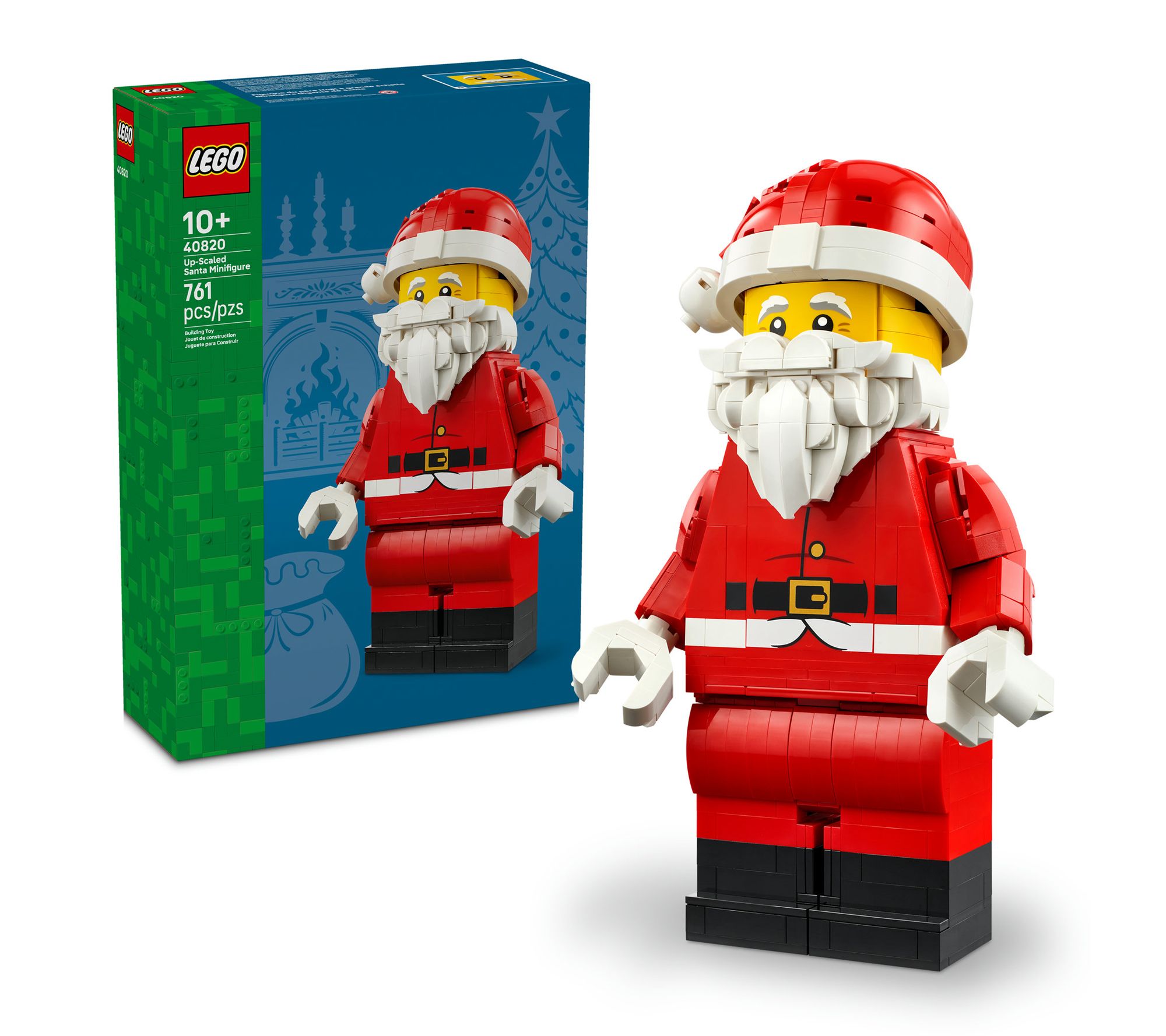 Ship Wk 9/1 LEGO Iconic Up Scaled Santa Minifigure - QVC.com