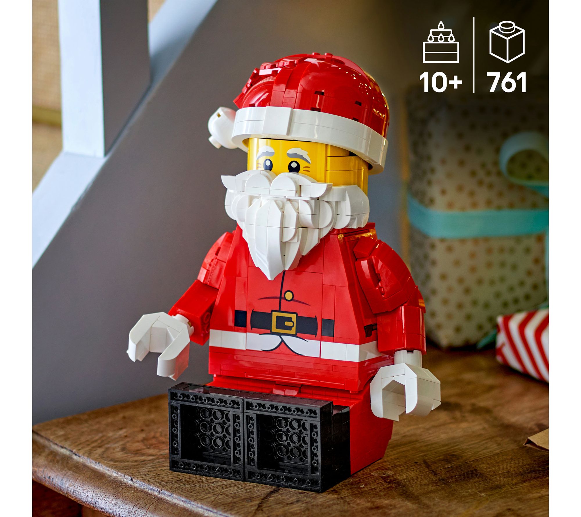 Ship Wk 9/1 LEGO Iconic Up Scaled Santa Minifigure - QVC.com