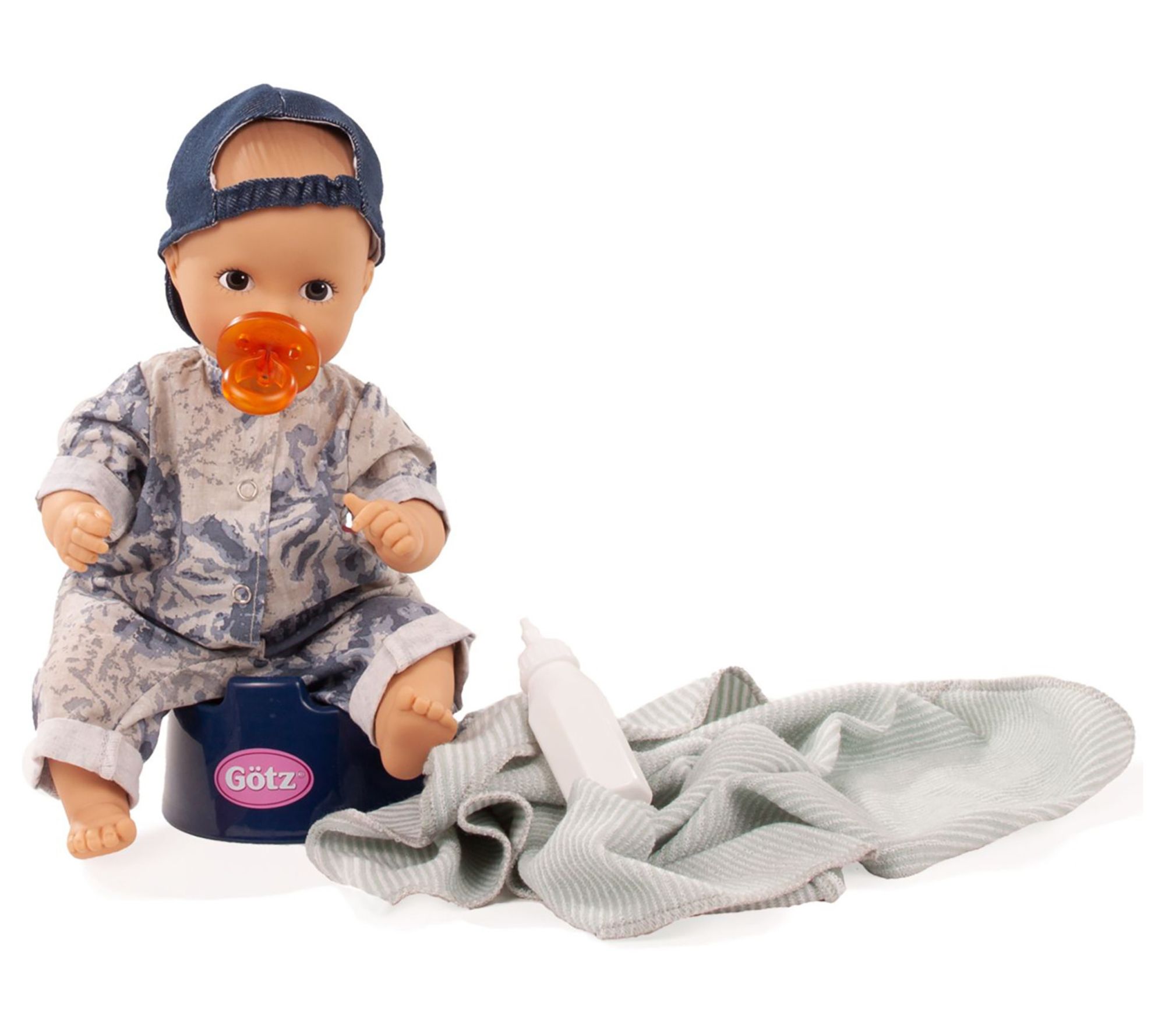Gotz Little Aquini Boy Drink & Wet Bath Doll