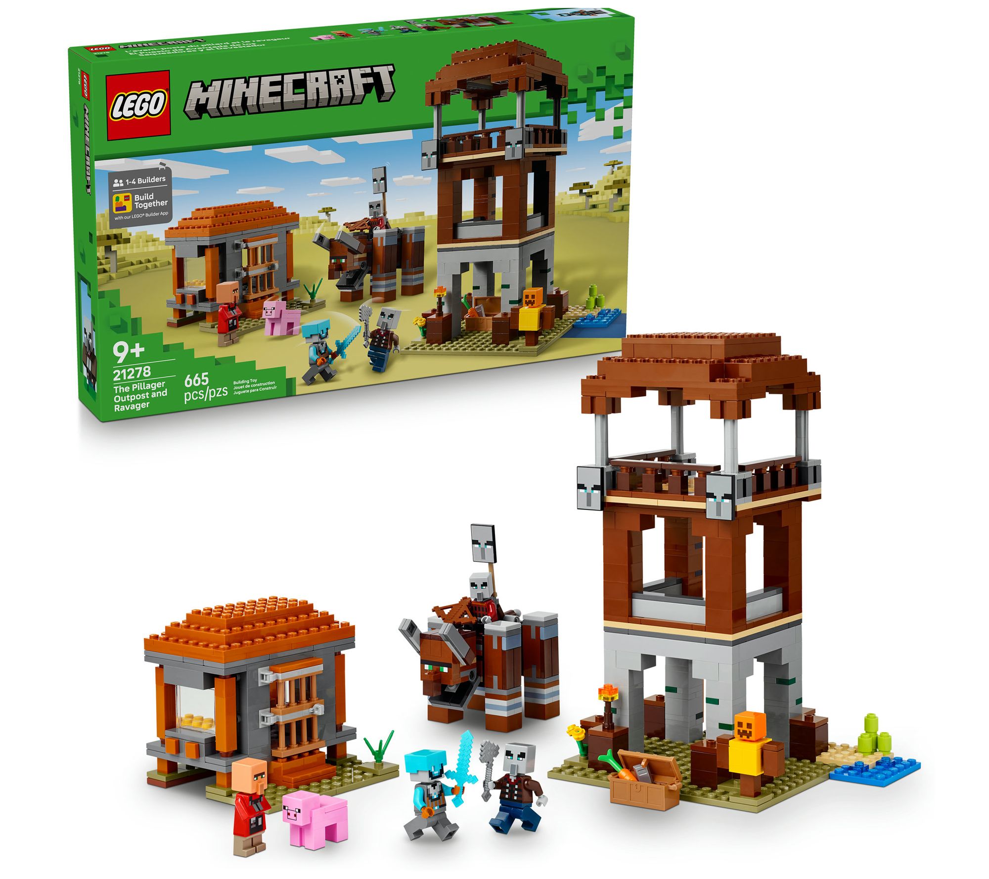 LEGO Minecraft The Pillager Outpost and RavagerGamer Building
