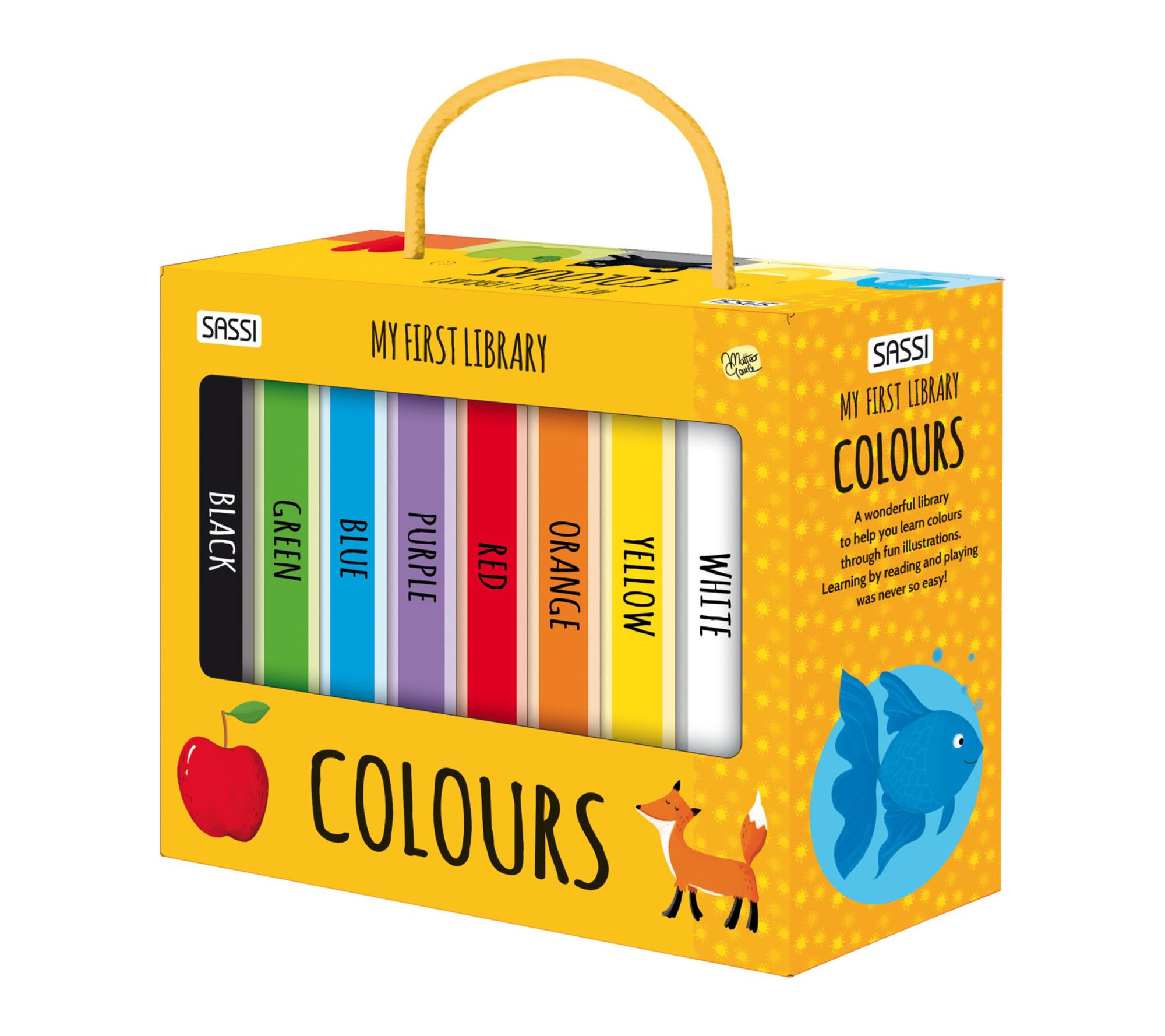 Sassi: My First Library, Colors, 8 Cardboard Mini-Books