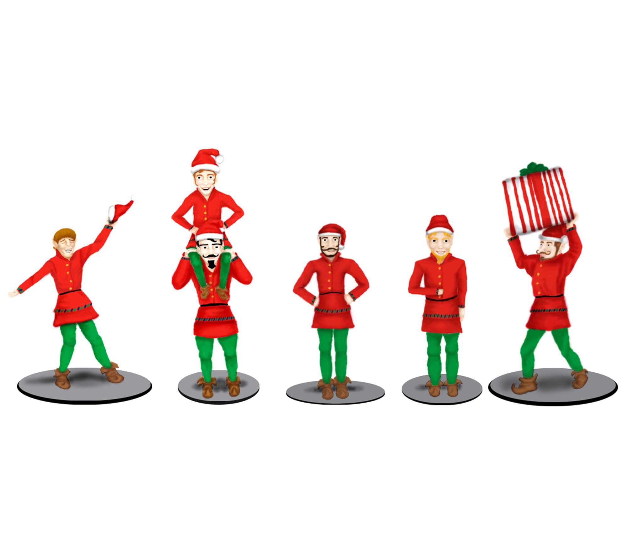 Polar Express Elves Figure Pack