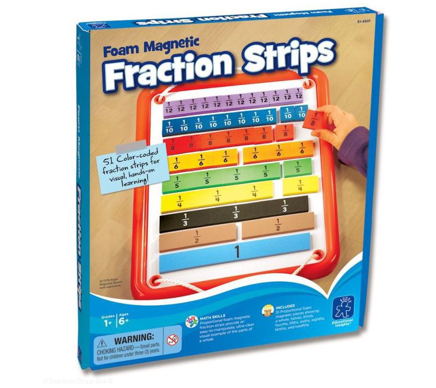 Foam Magnetic Fraction Strips by Educational In sights