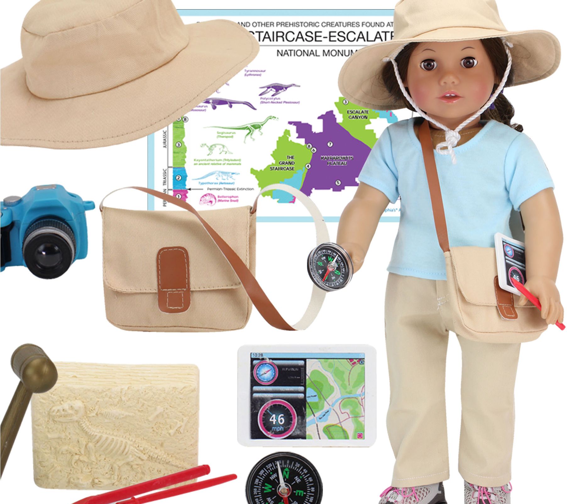 Sophia's 18" Doll Smithsonian Paleontologist Set