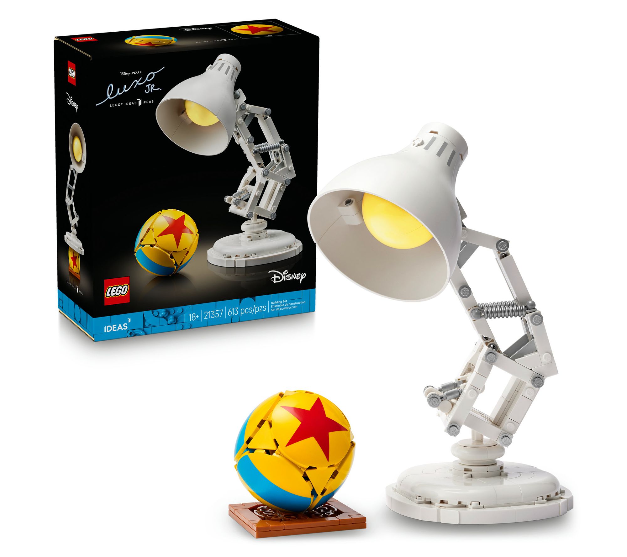  LEGO Ideas Disney Pixar Luxo Jr. 613-PieceBuilding Set