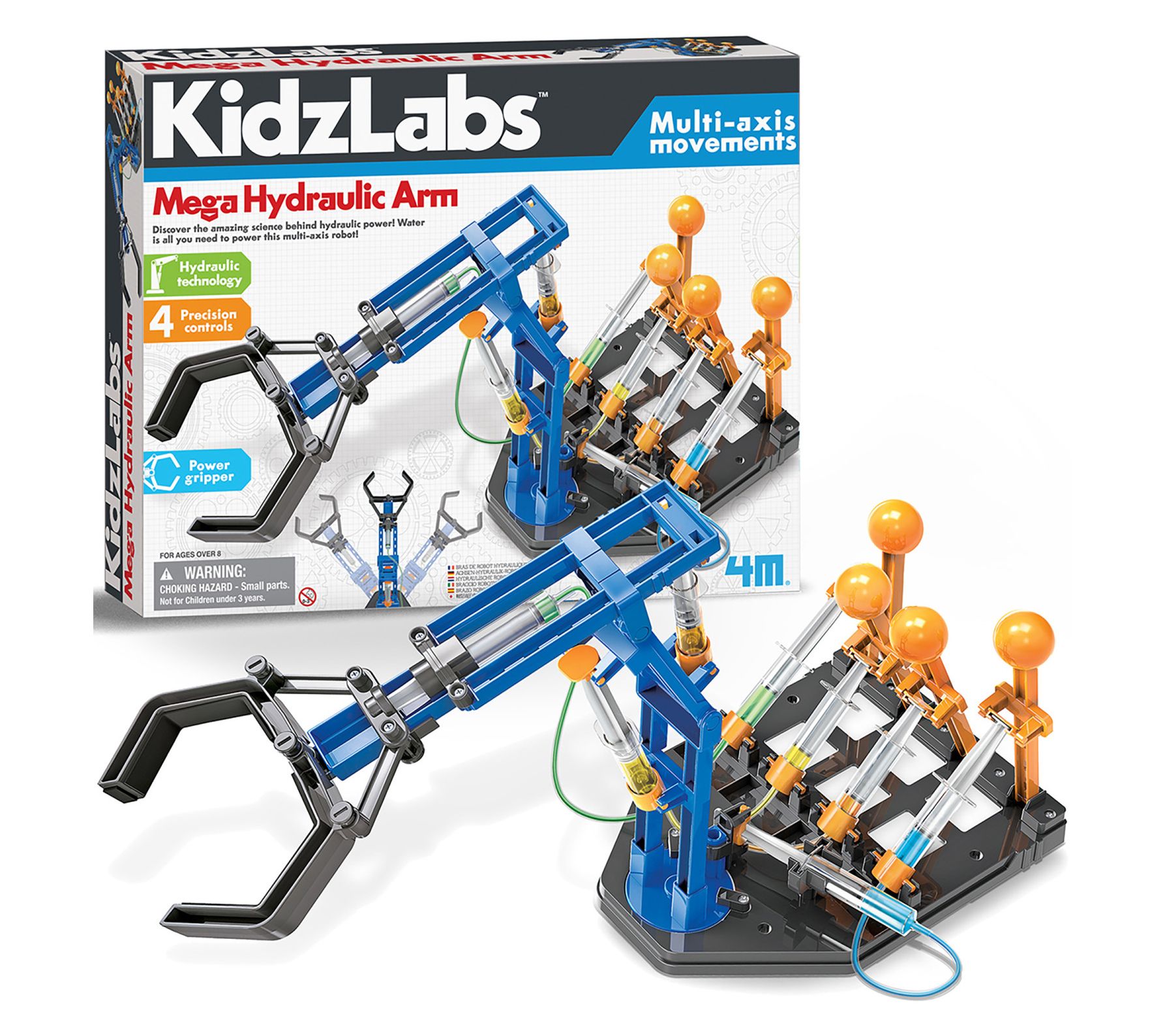 4M KidzLabs Mega Hydraulic Arm - DIY Water-Powered Robotic