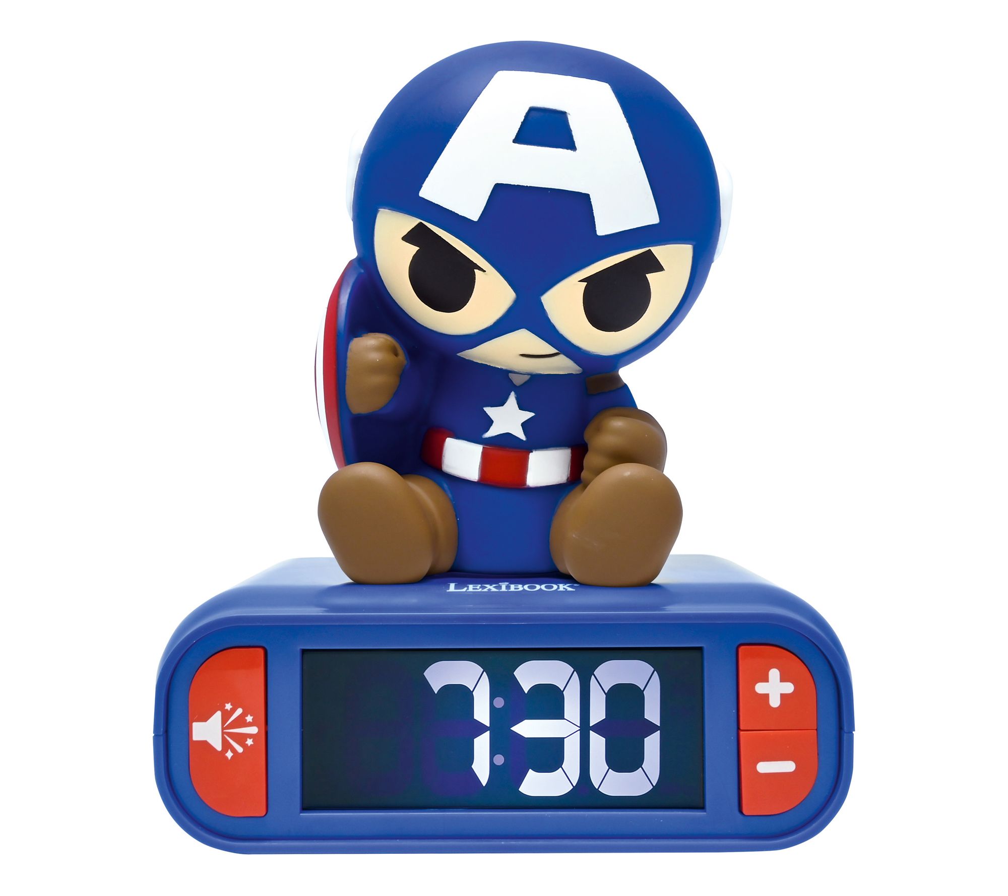 Lexibook Captain America Alarm Clock with Light  & Sounds
