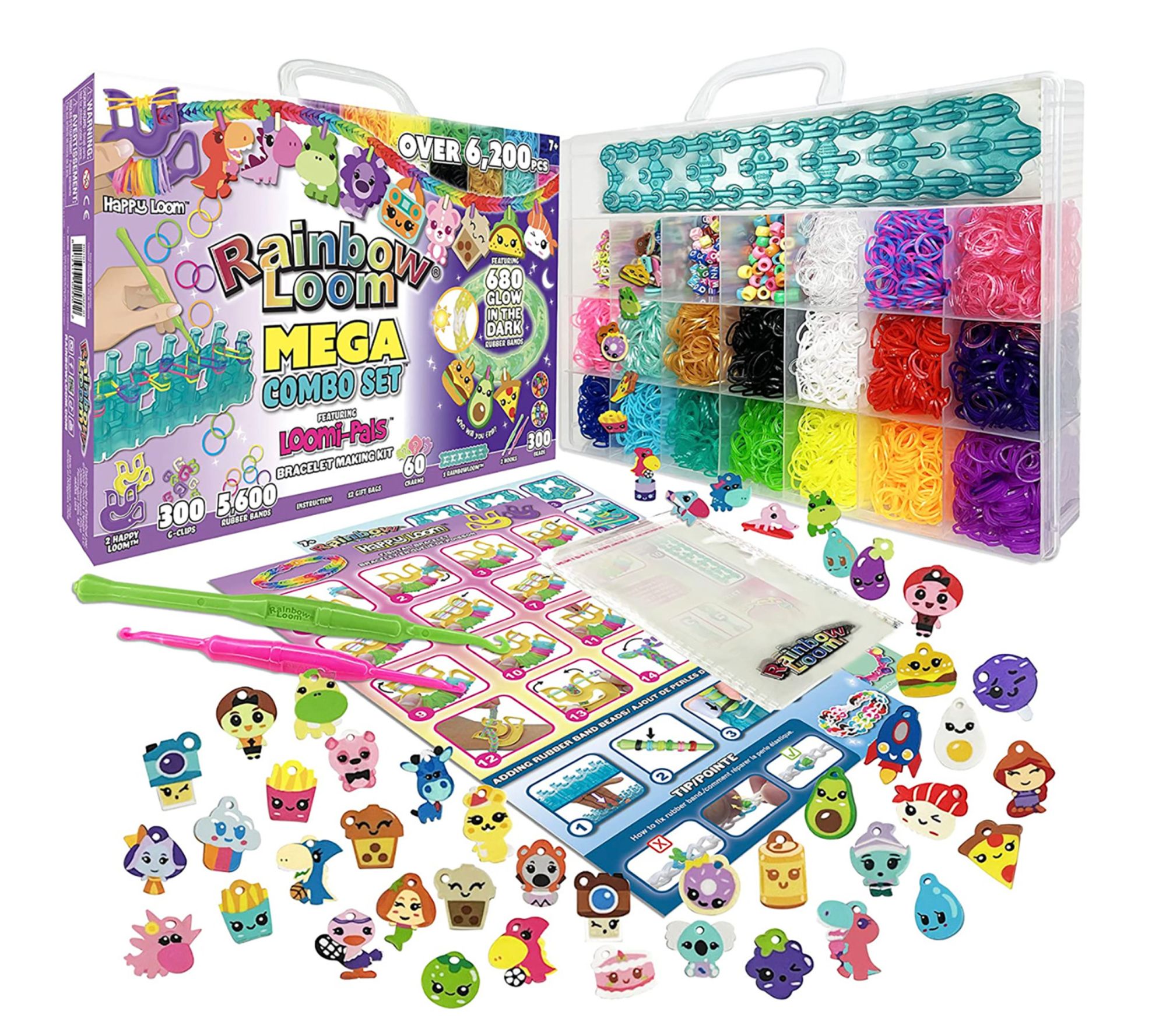Rainbow Loom Loomi-Pals Glow in the Dark Mega Combo Set