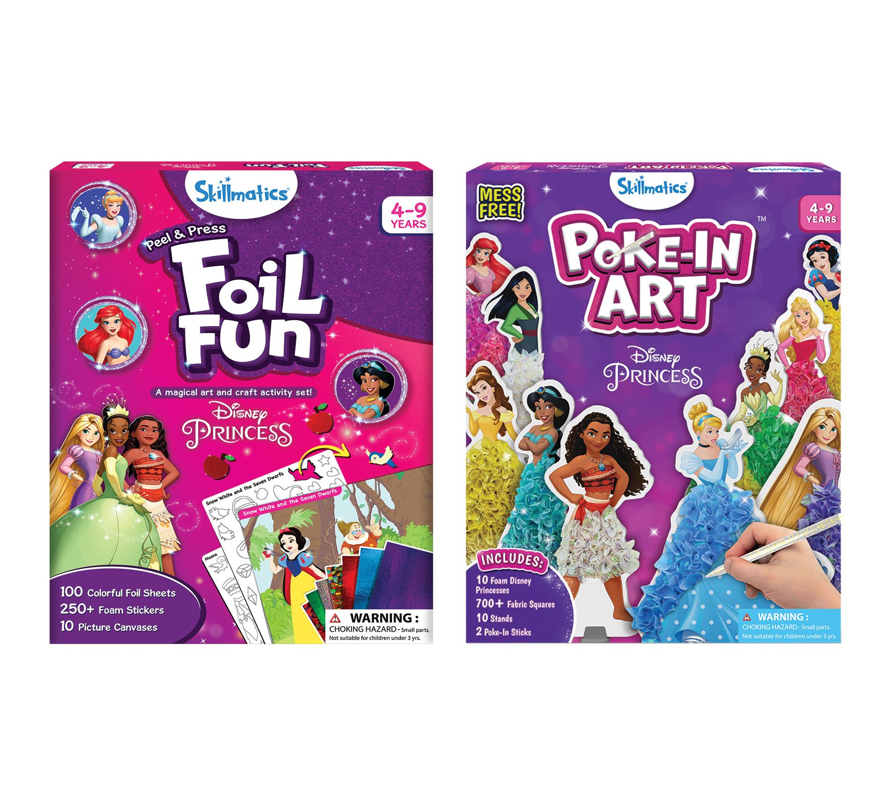 Skillmatics Disney Princess Foil Fun & Poke in Art Craft Kit - QVC.com